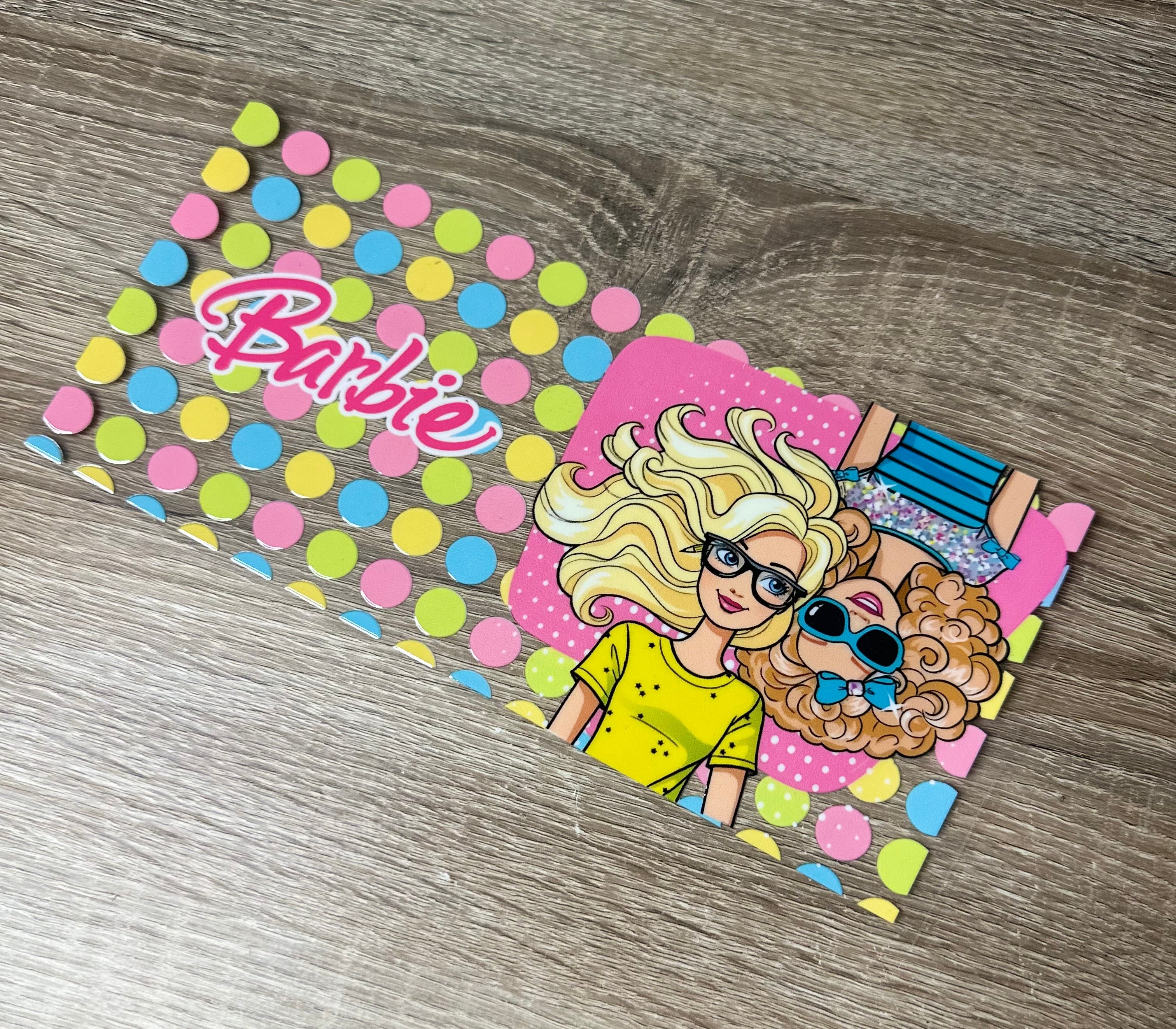 Barbie 16oz Double Sided UV DTF Wrap