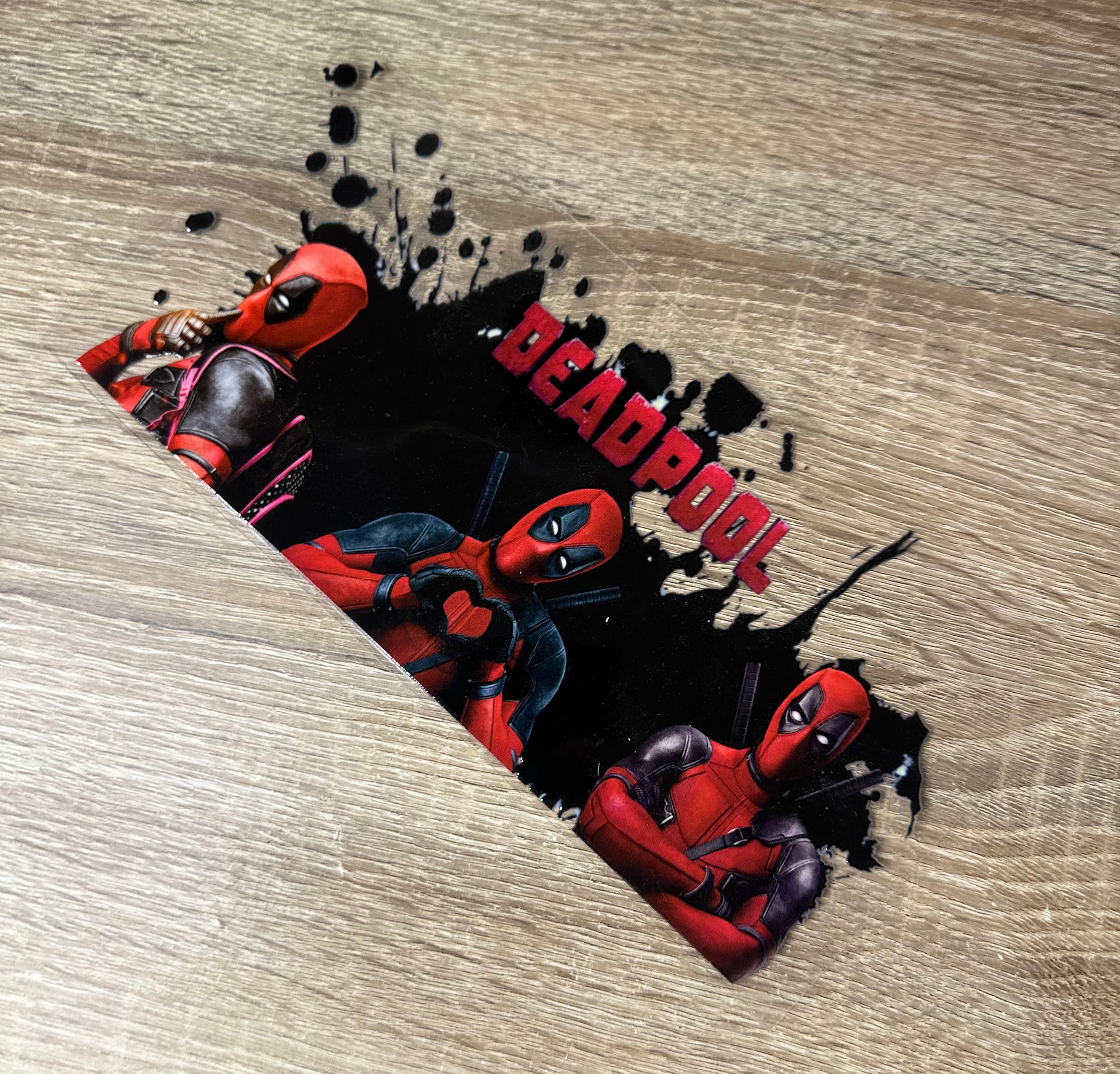 Deadpool 16oz Double Sided UV DTF Wrap