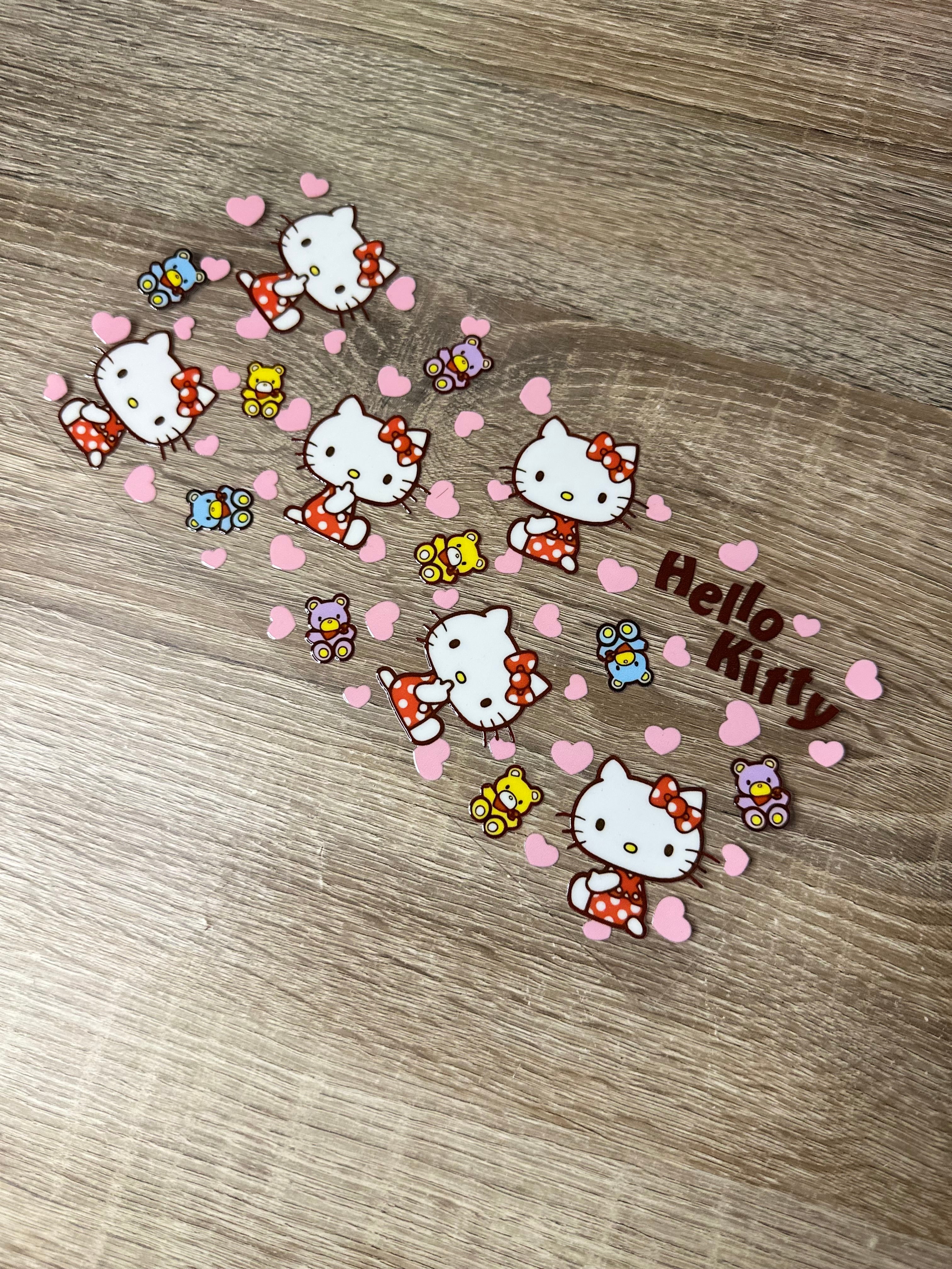Hello kitty 16oz Double sided UV DTF Wrap