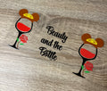 Beauty and the Bottle 16oz Double Sided UV DTF Wrap