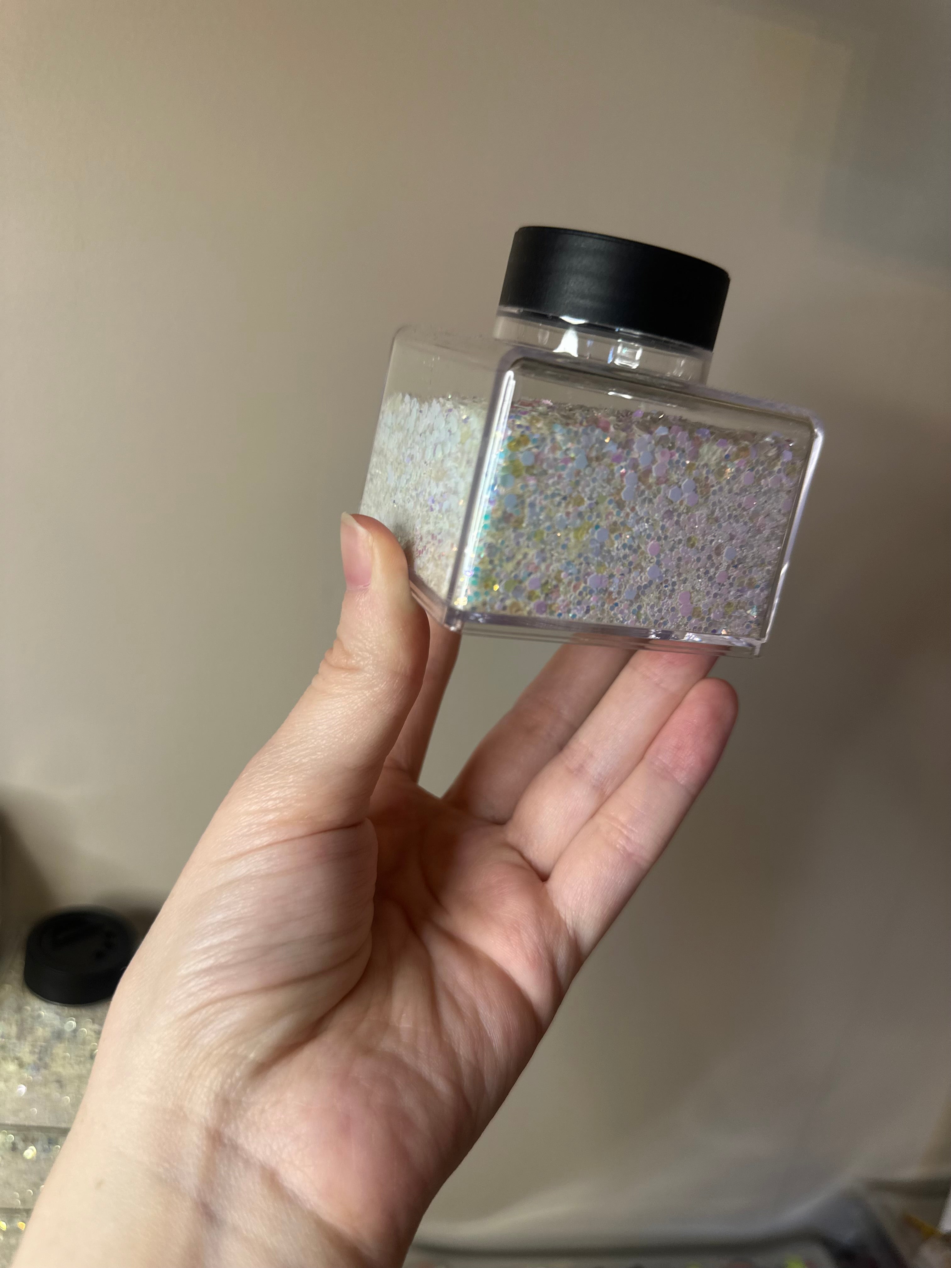 Glow In The Dark PET Glitter 50g | Solvent Resistant Glitter for Snow Globe Tumblers