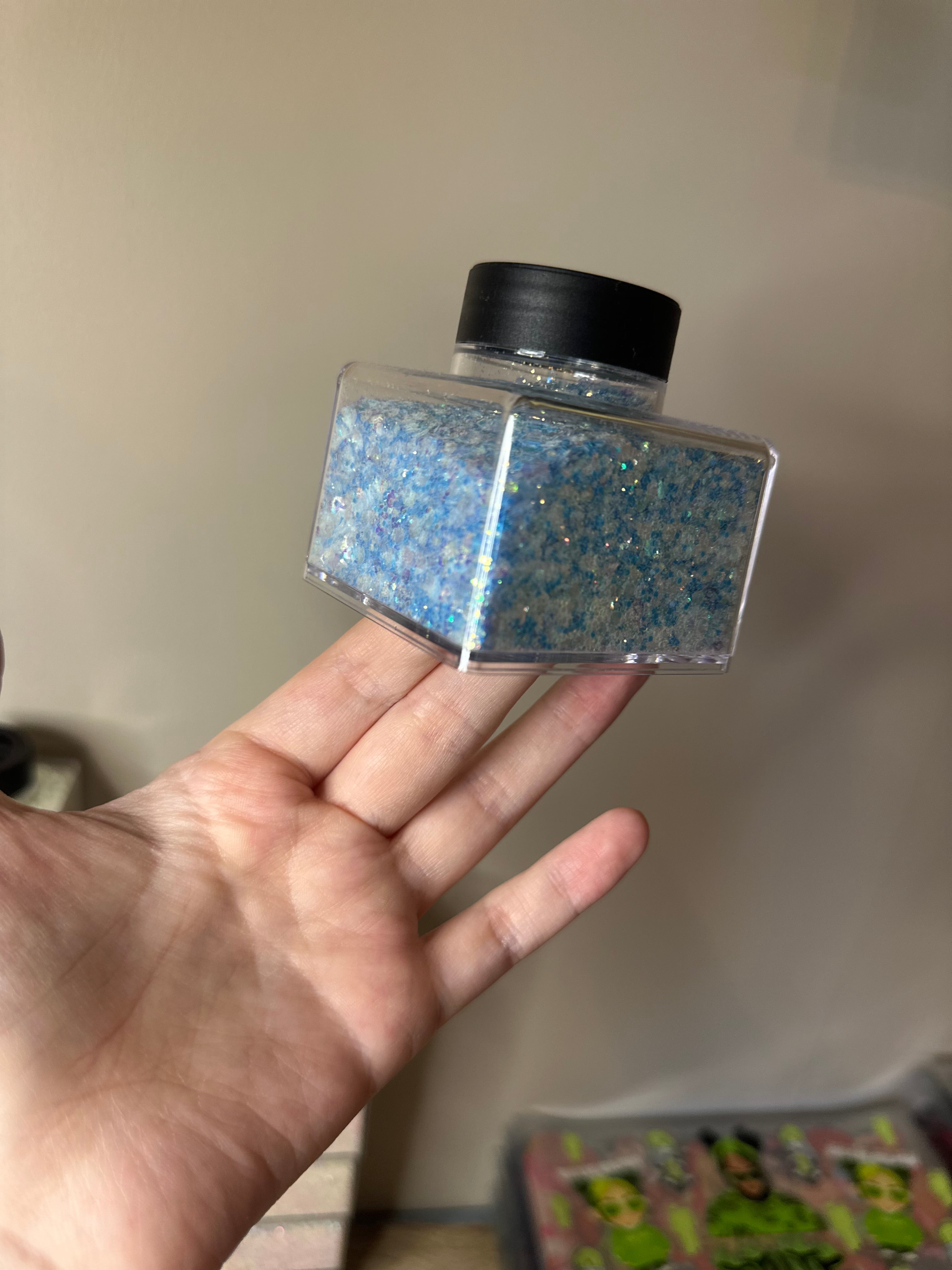 Glow In The Dark PET Glitter 50g | Solvent Resistant Glitter for Snow Globe Tumblers