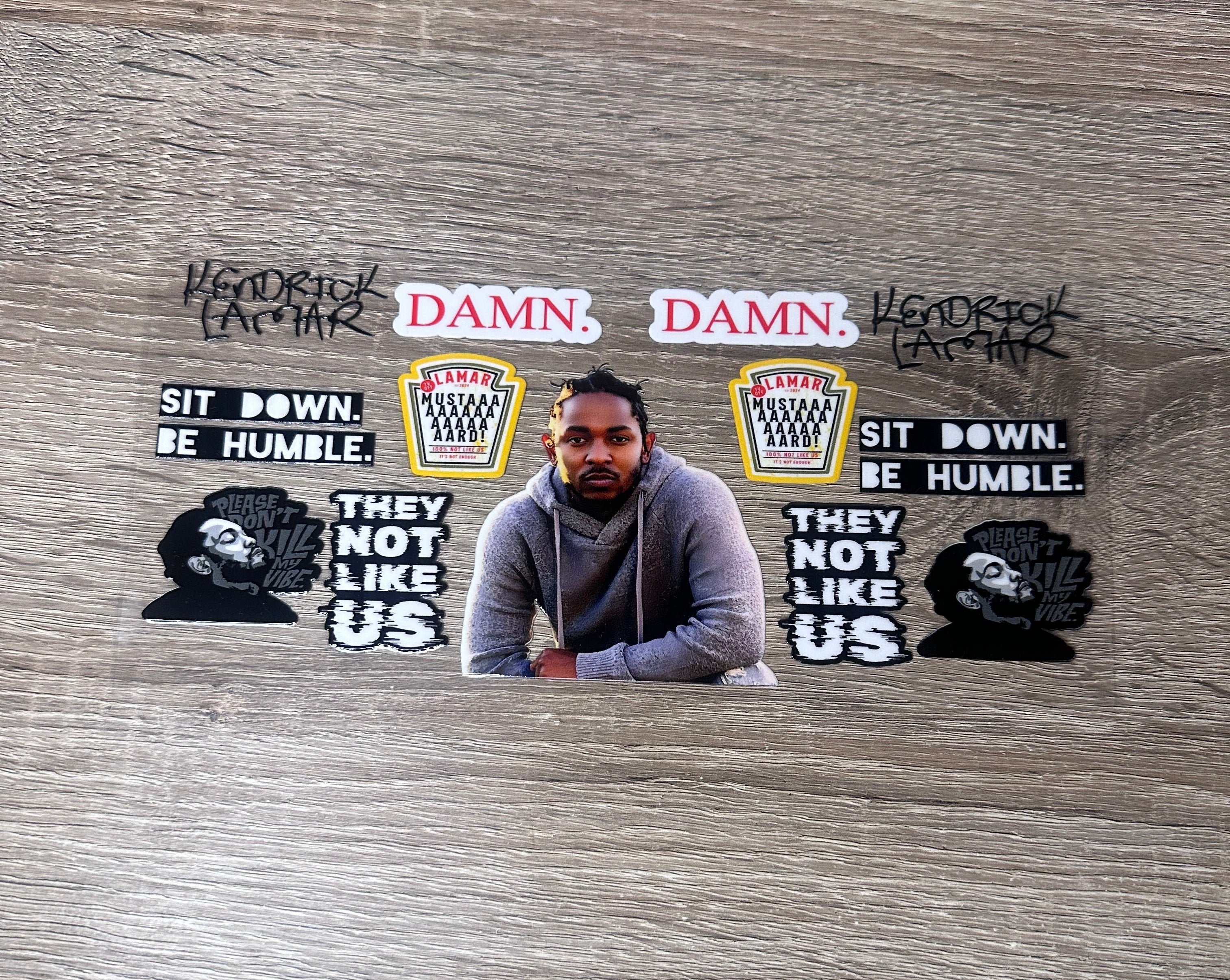 Kendrick 16oz Double Sided UVDTF Wrap