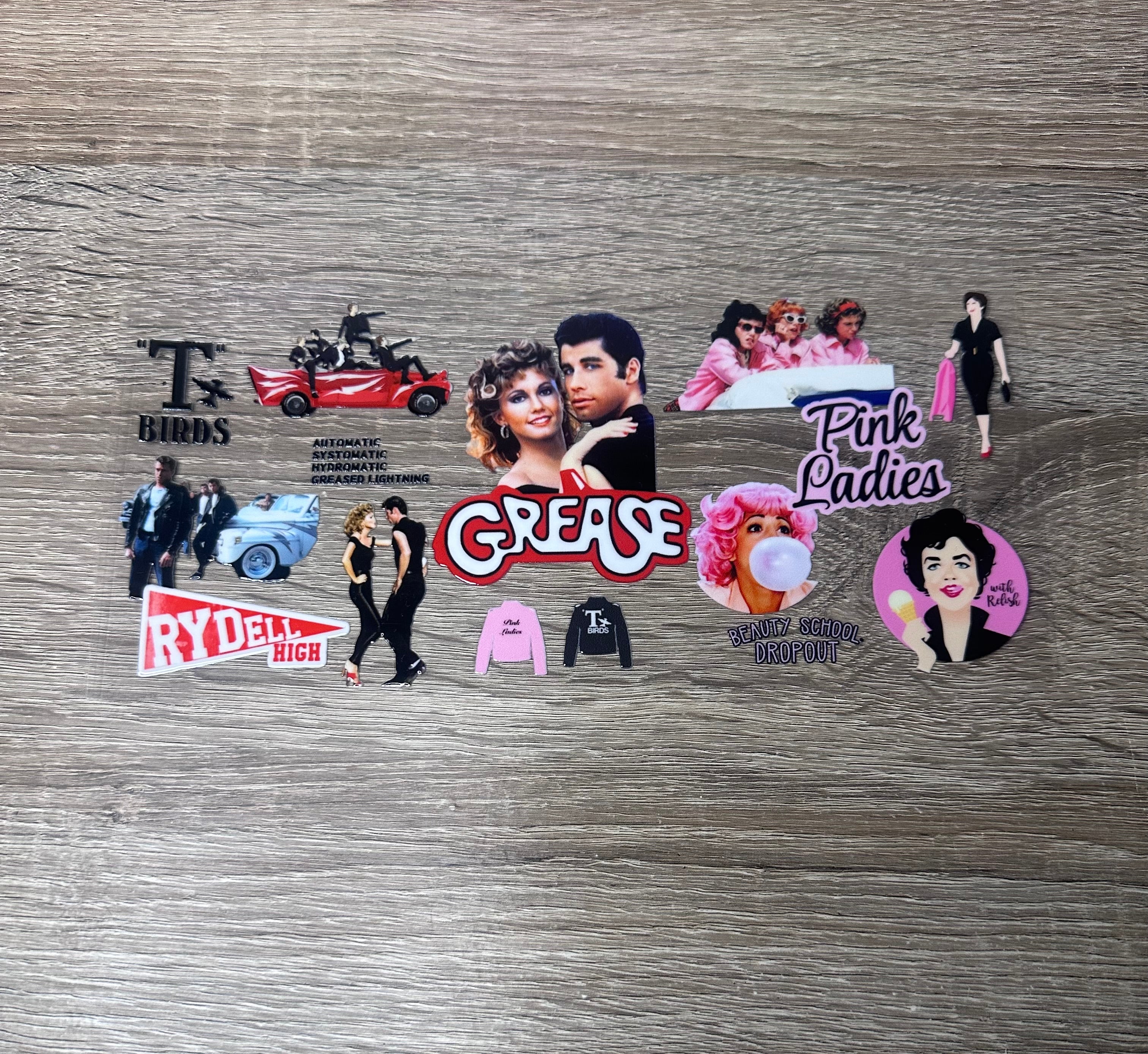 Grease 16oz Double Sided UV DTF Wrap