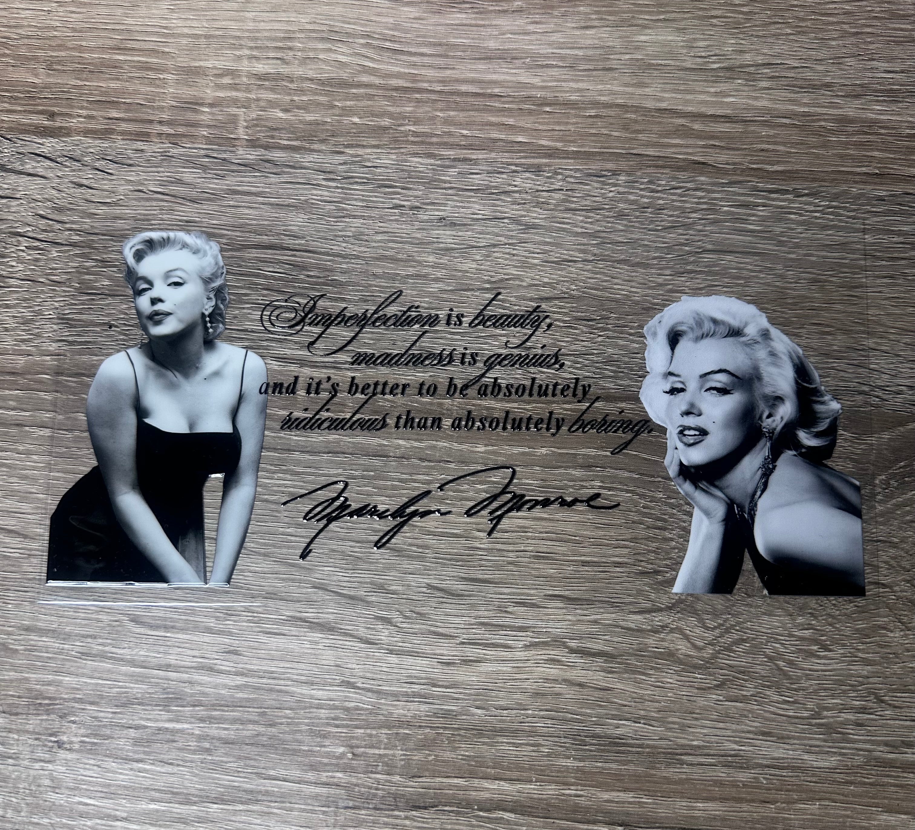 Marilyn 16oz double sided UV DTF Wrap