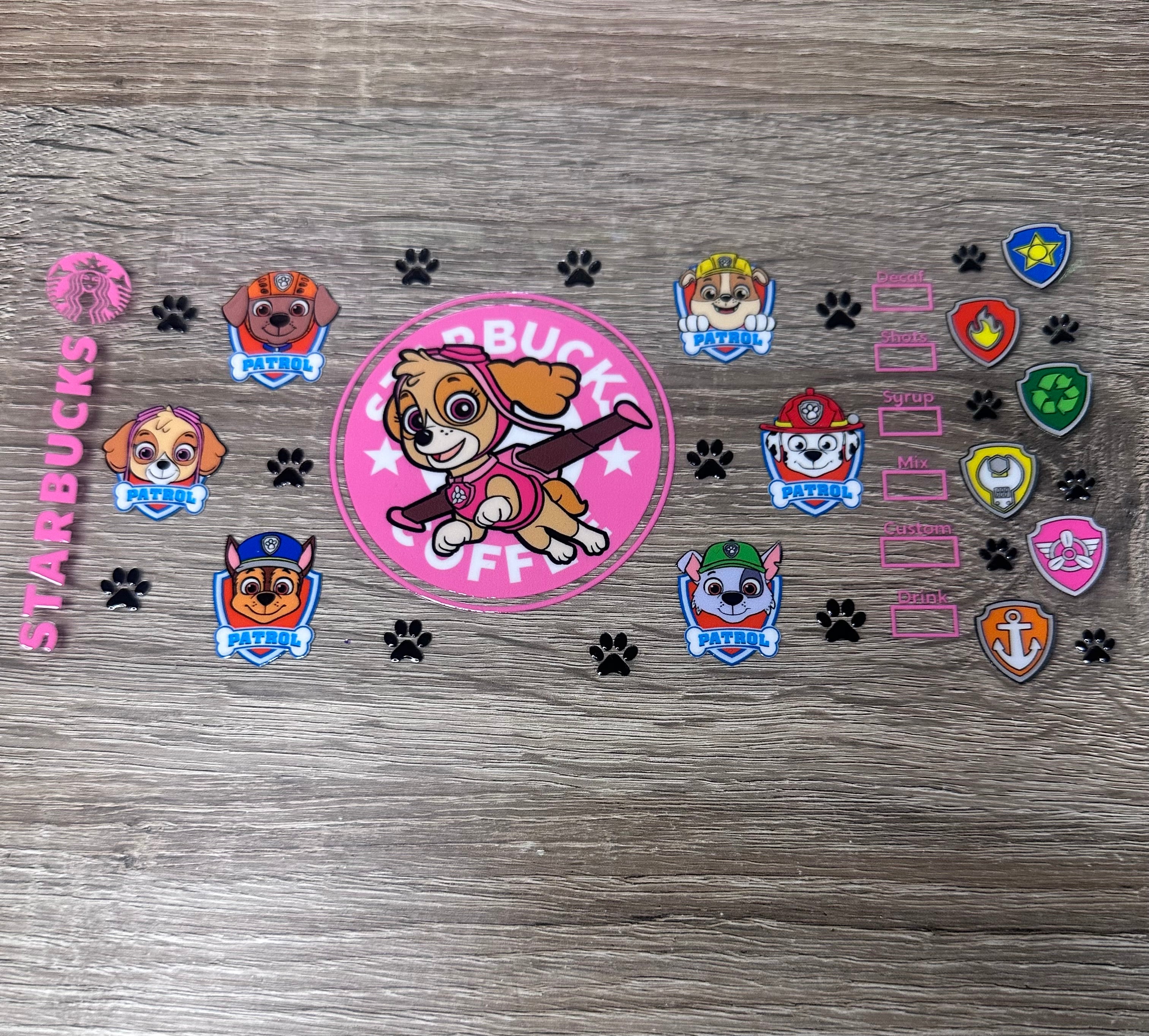 Paw patrol 16oz Double Sided UV DTF Wrap