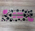 Gym 16oz Double Sided UV DTF Wrap