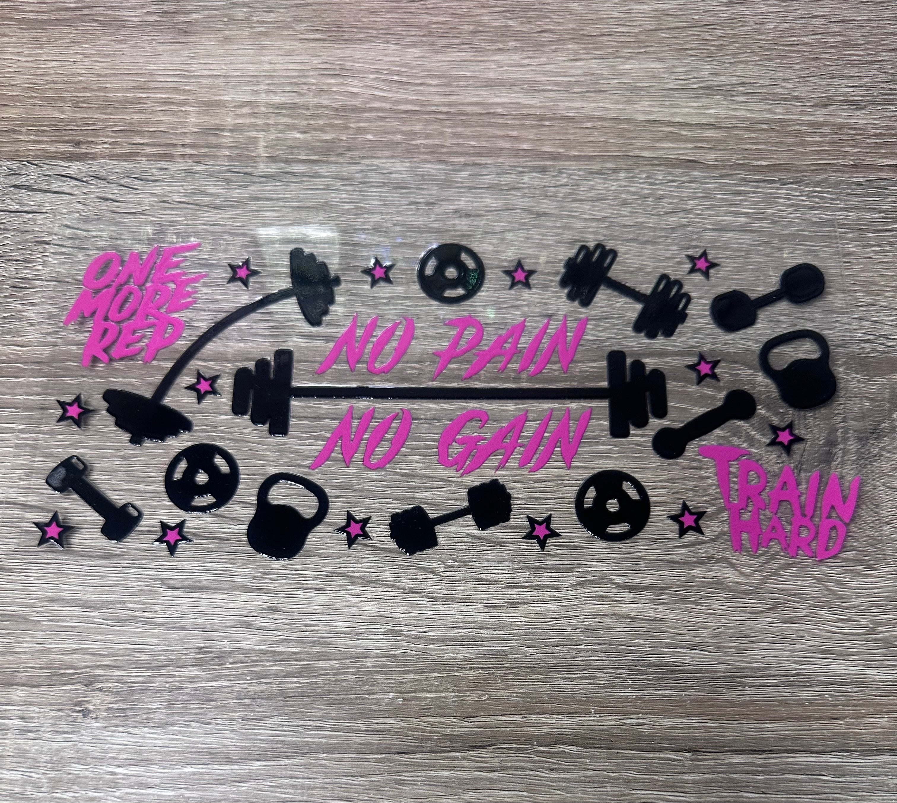 Gym 16oz Double Sided UV DTF Wrap