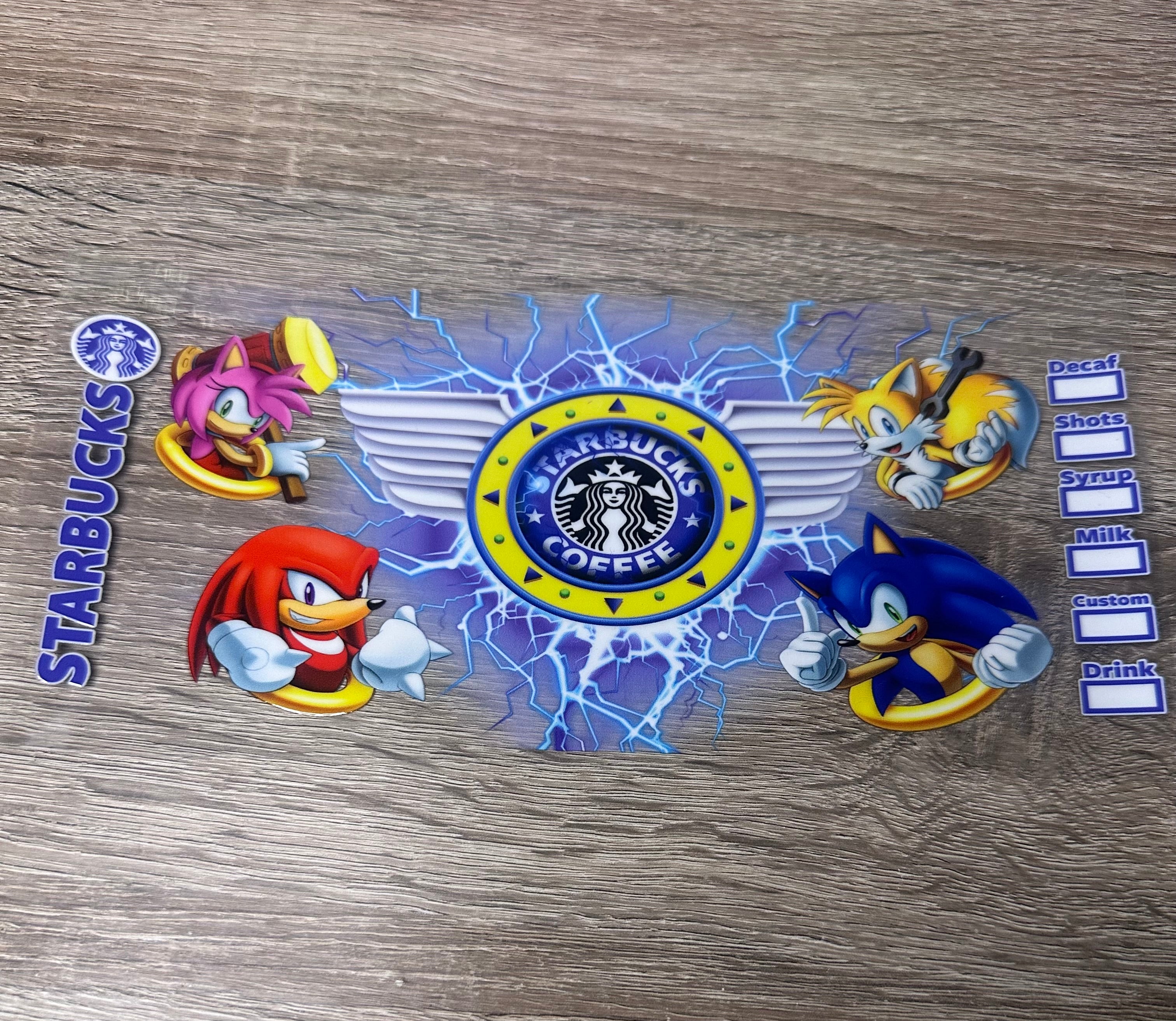 Sonic 16oz Double Sided UV DTF Wrap