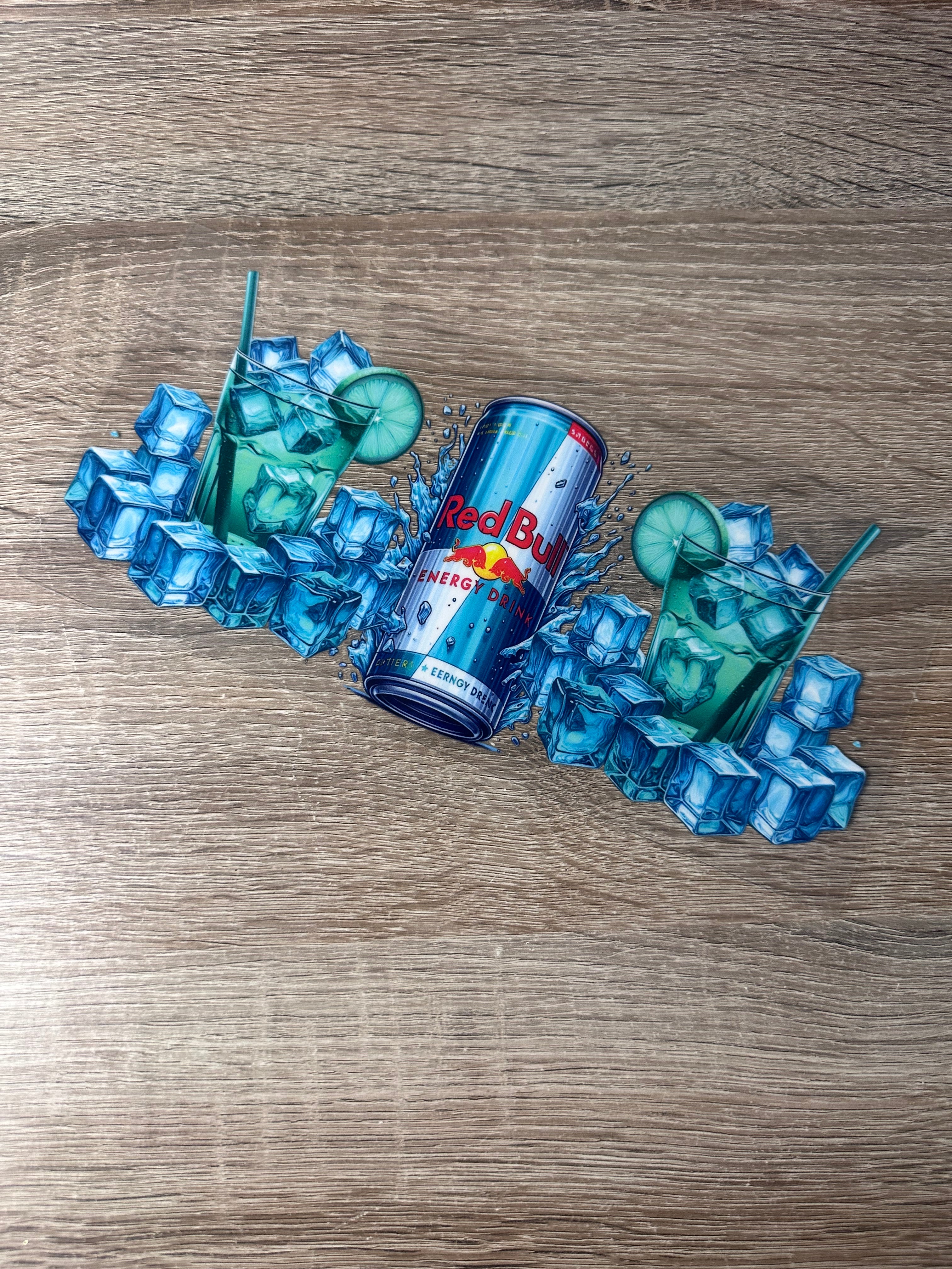 Redbull 16oz UV DTF Wrap