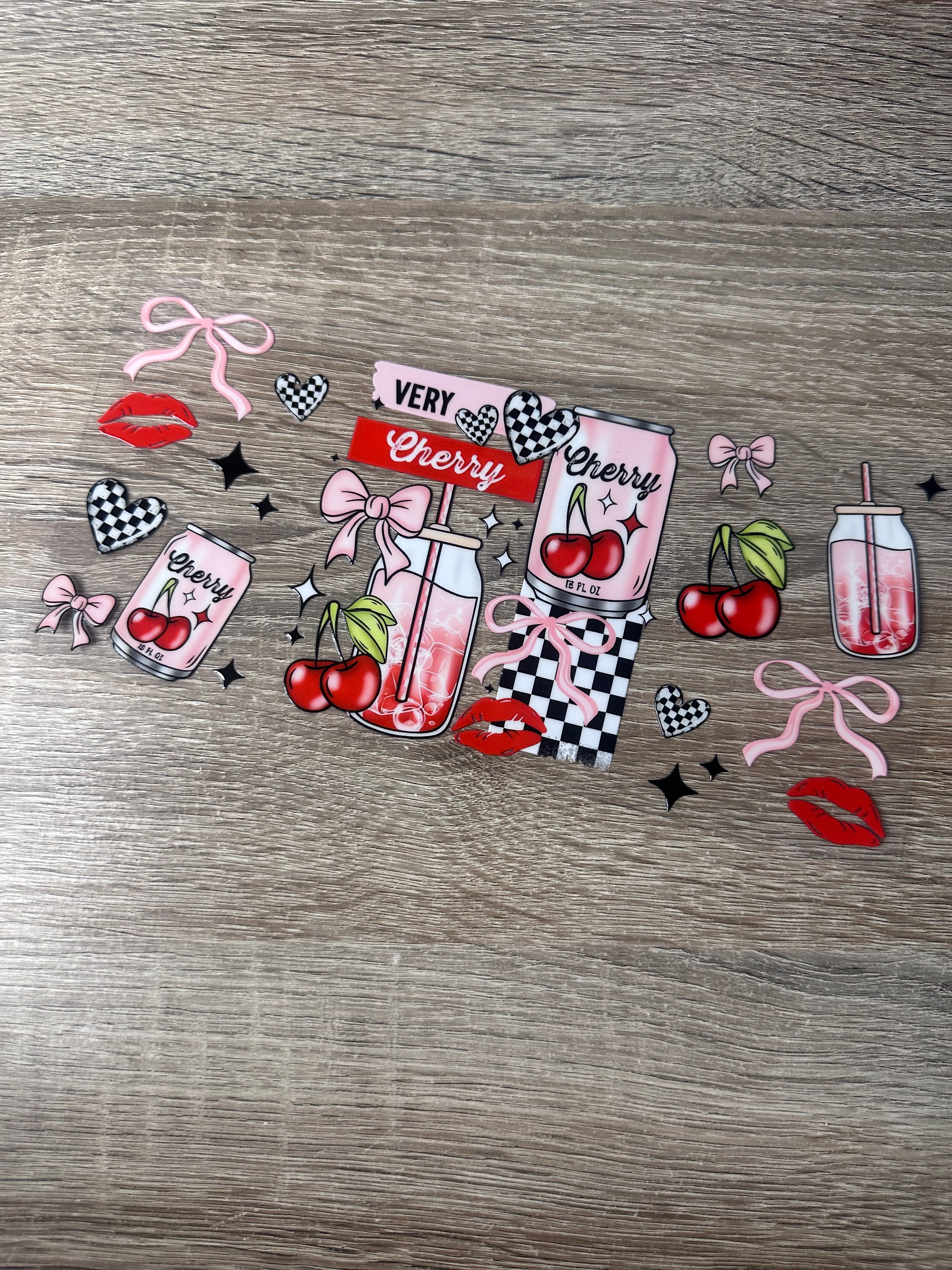Very cherry 16oz UV DTF Wrap