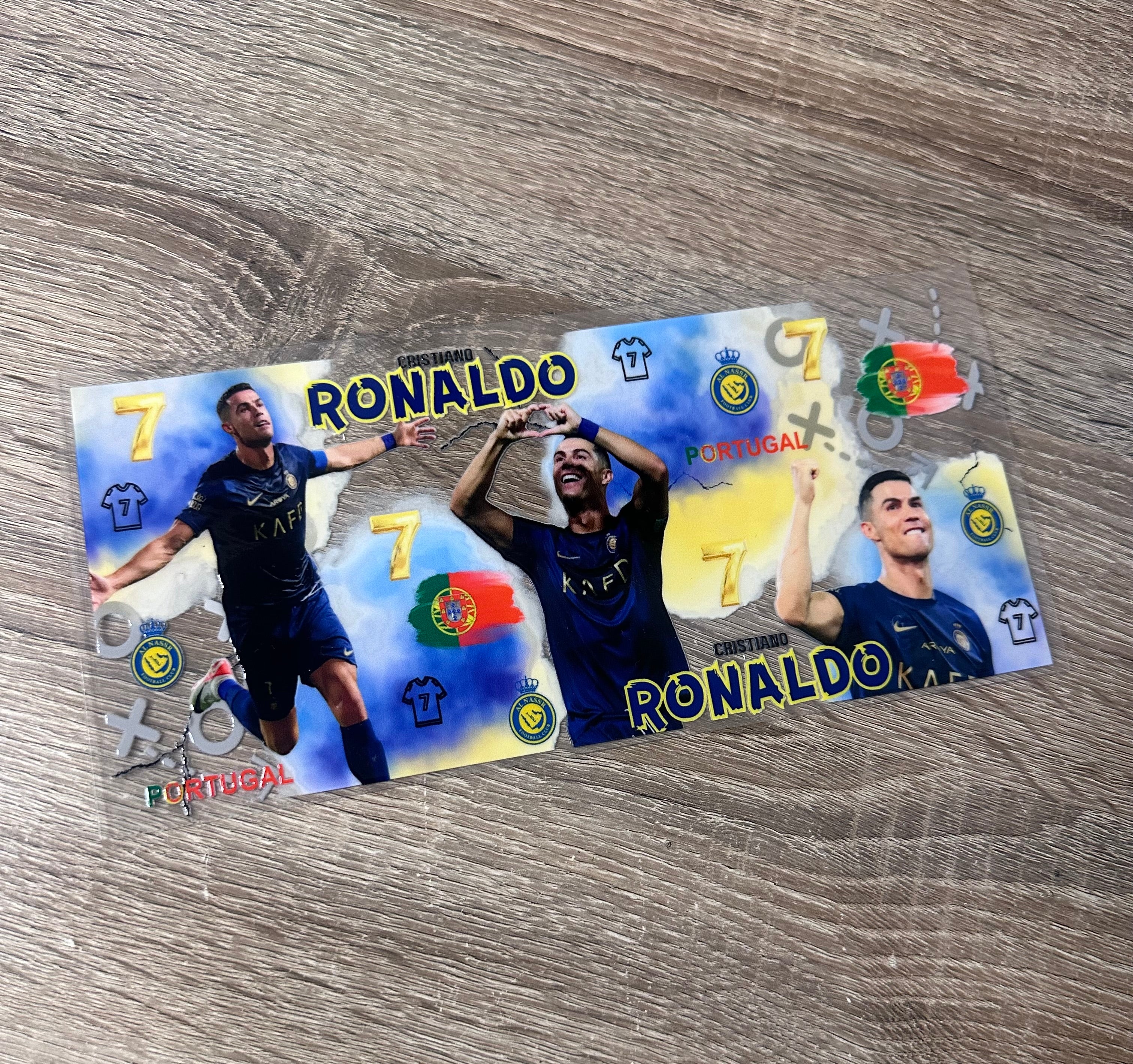 Ronaldo 16oz UV DTF Wrap