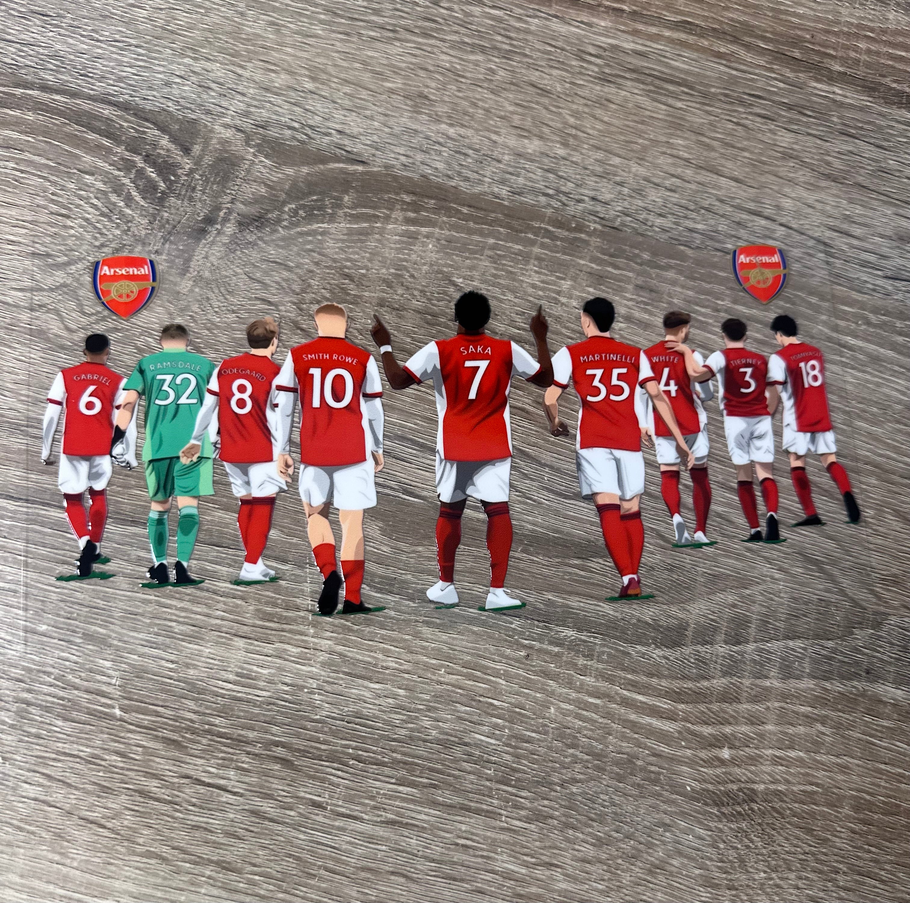 Arsenal players 16oz UV DTF Wrap