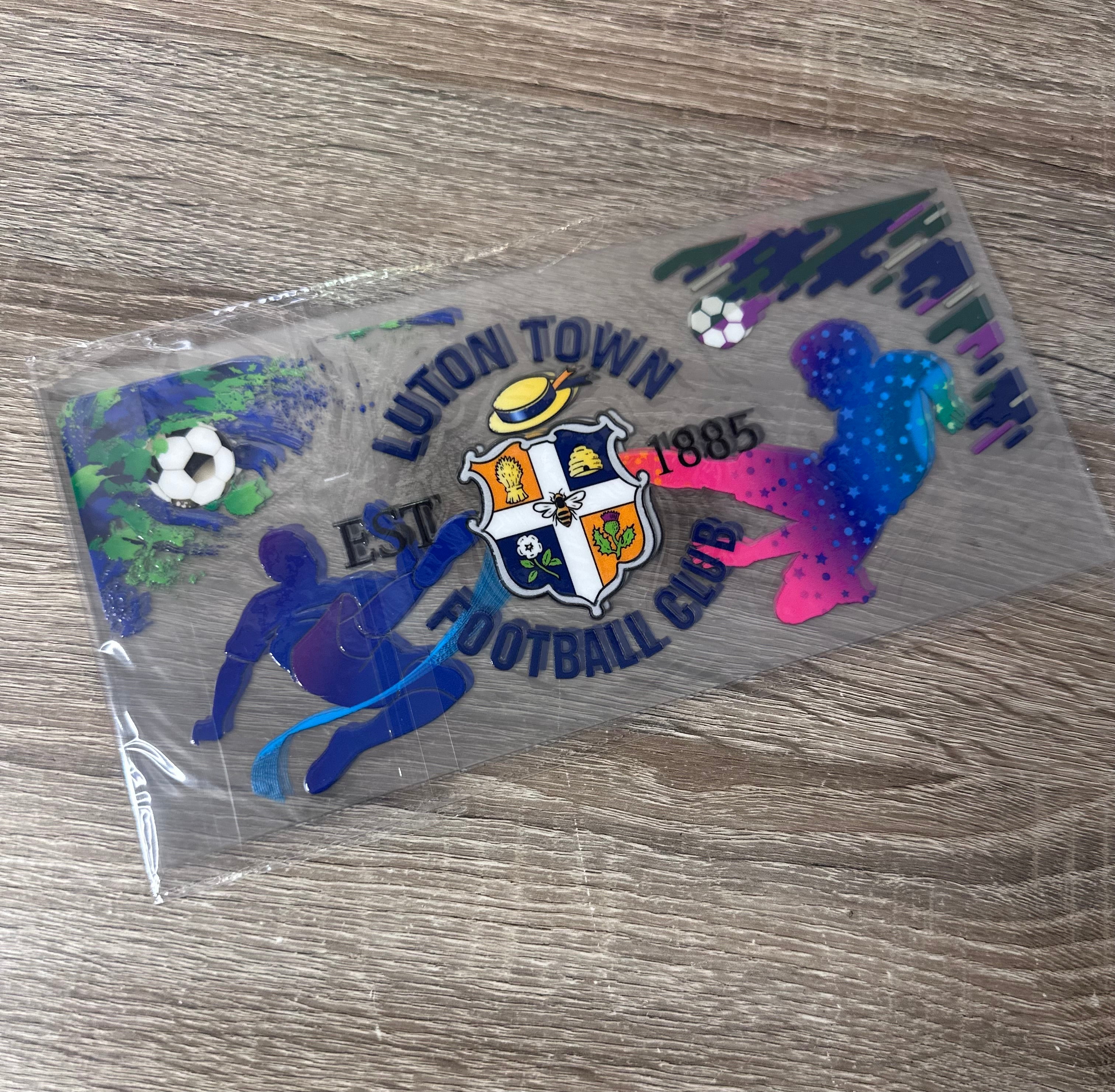 Luton town FC 16oz UV DTF Wrap