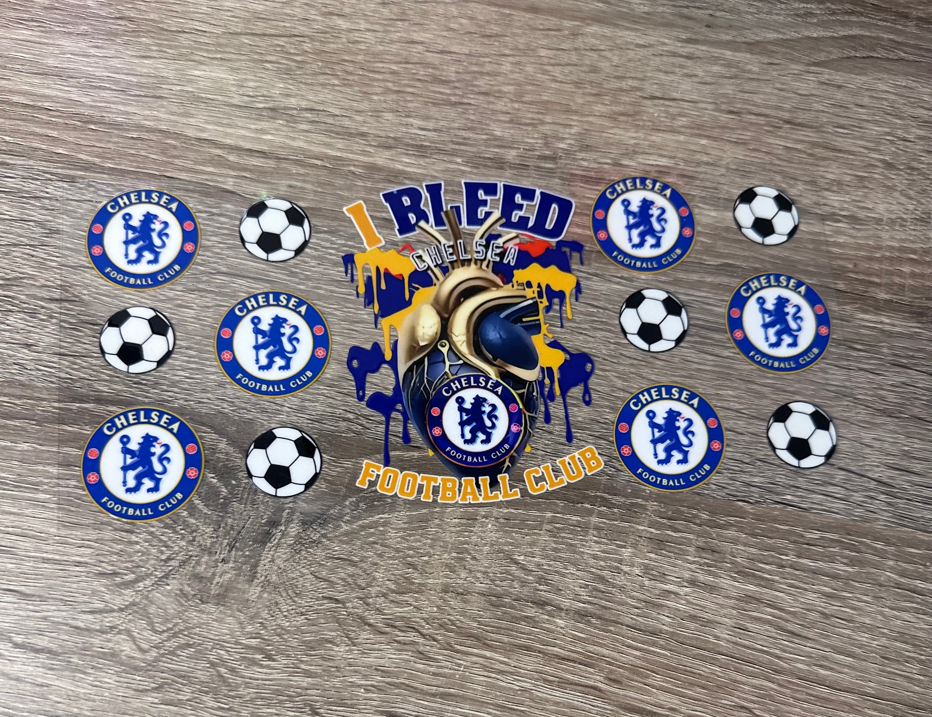 Chelsea FC 16oz UV DTF Wrap