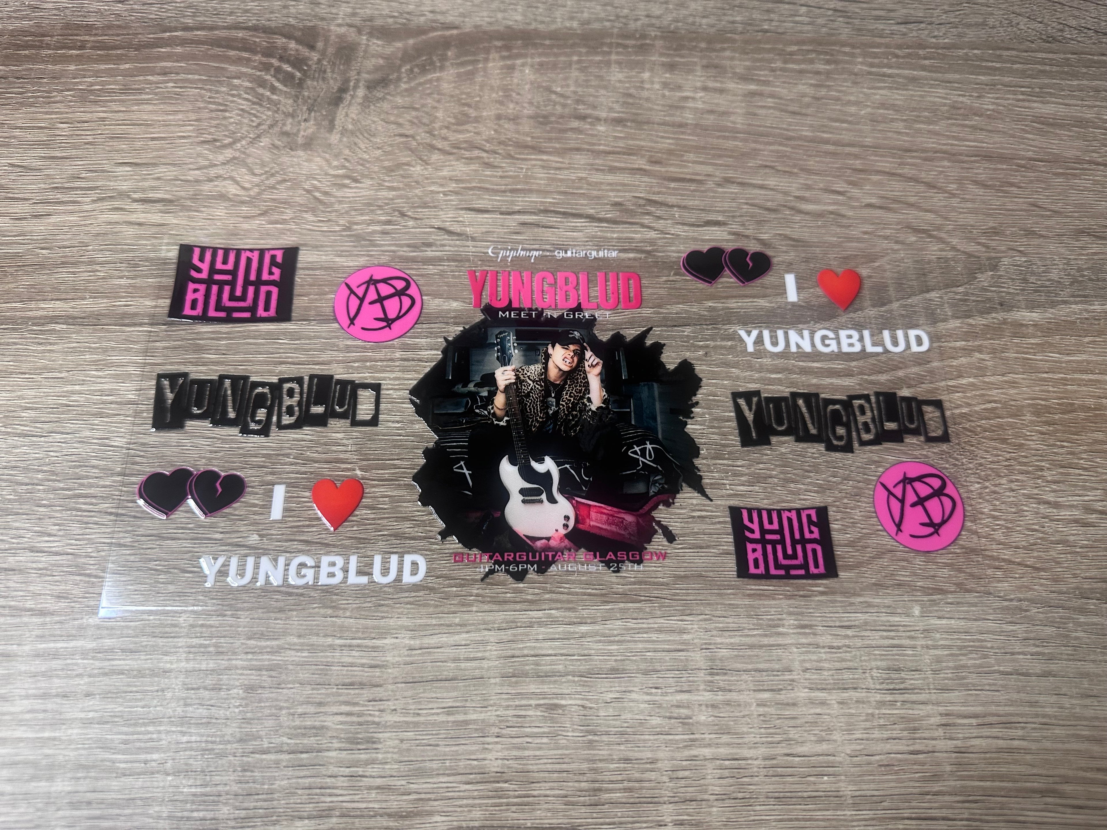 Yungblud 16oz UV DTF wrap