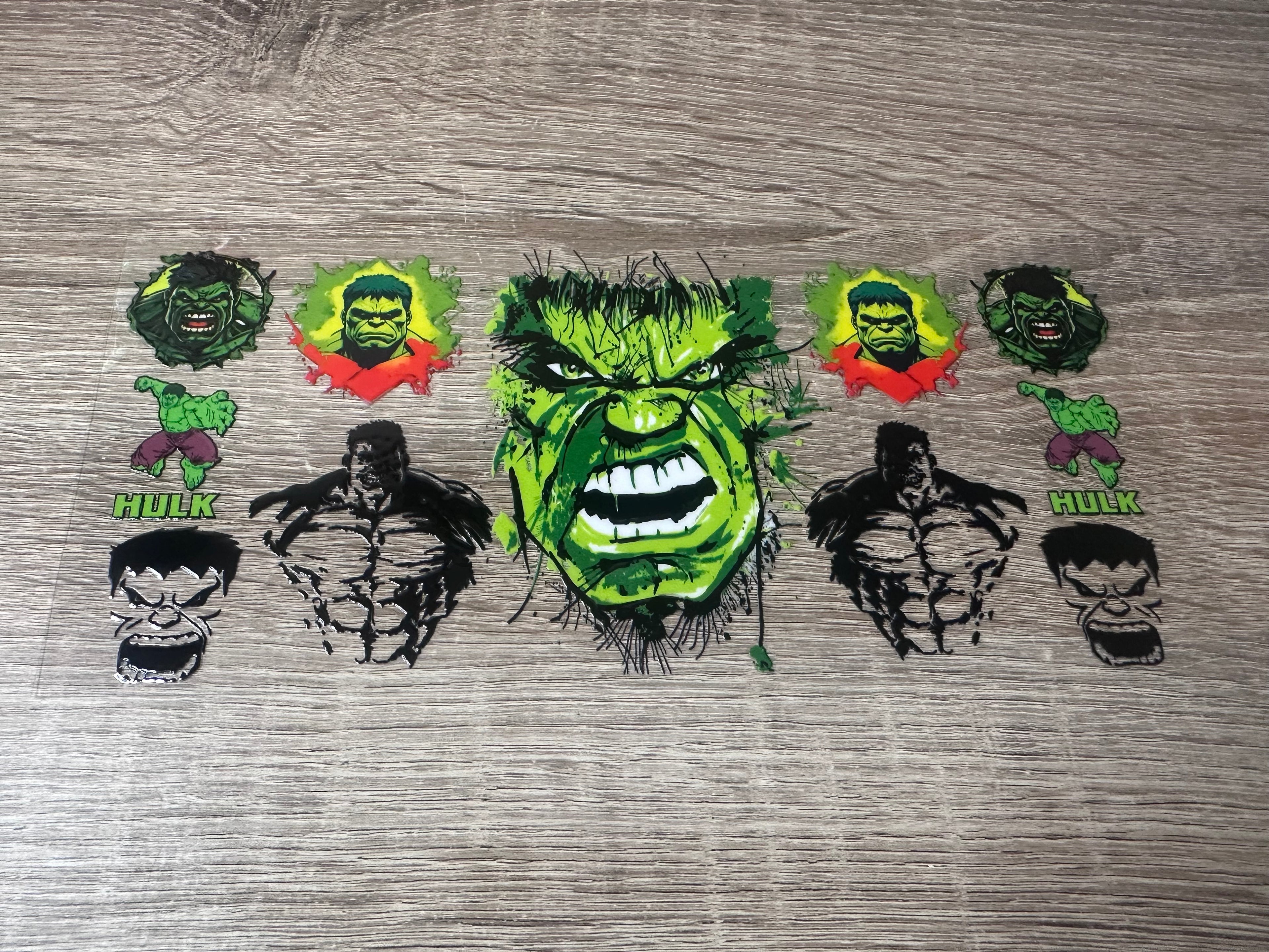 Hulk 16oz UV DTF wrap