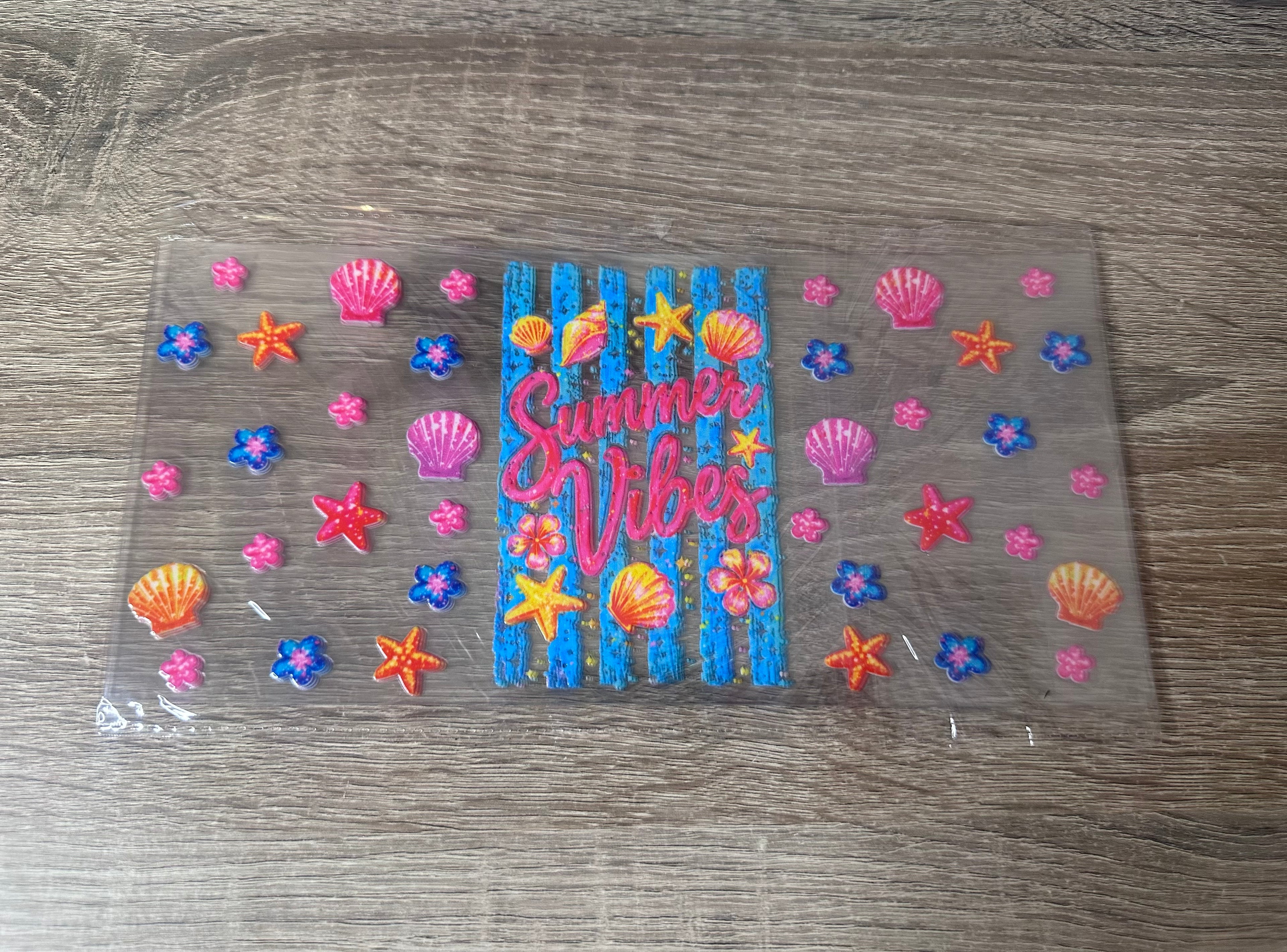 Summer vibes 16oz UV DTF wrap