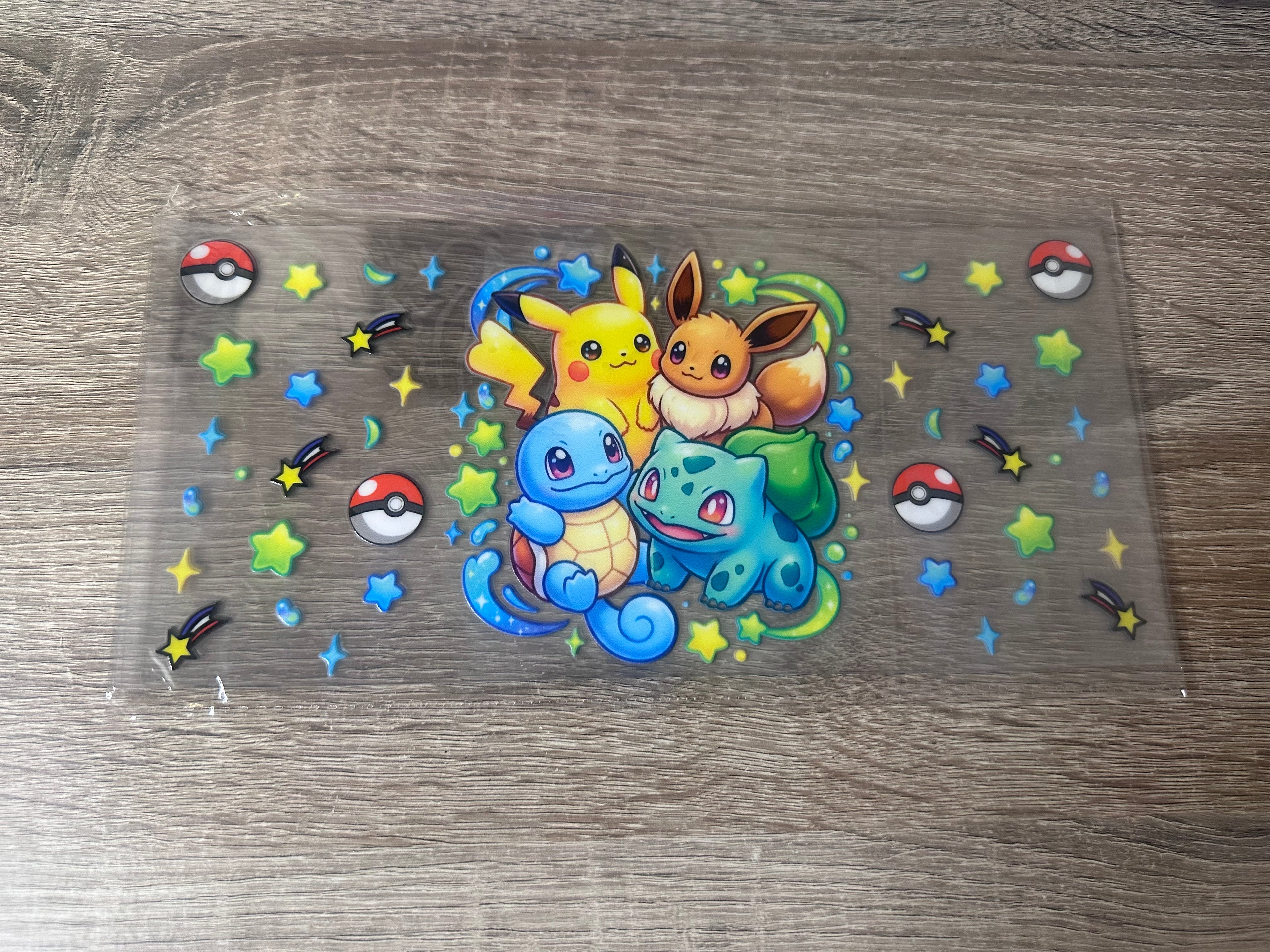 Pokemon 16oz UV DTF wrap