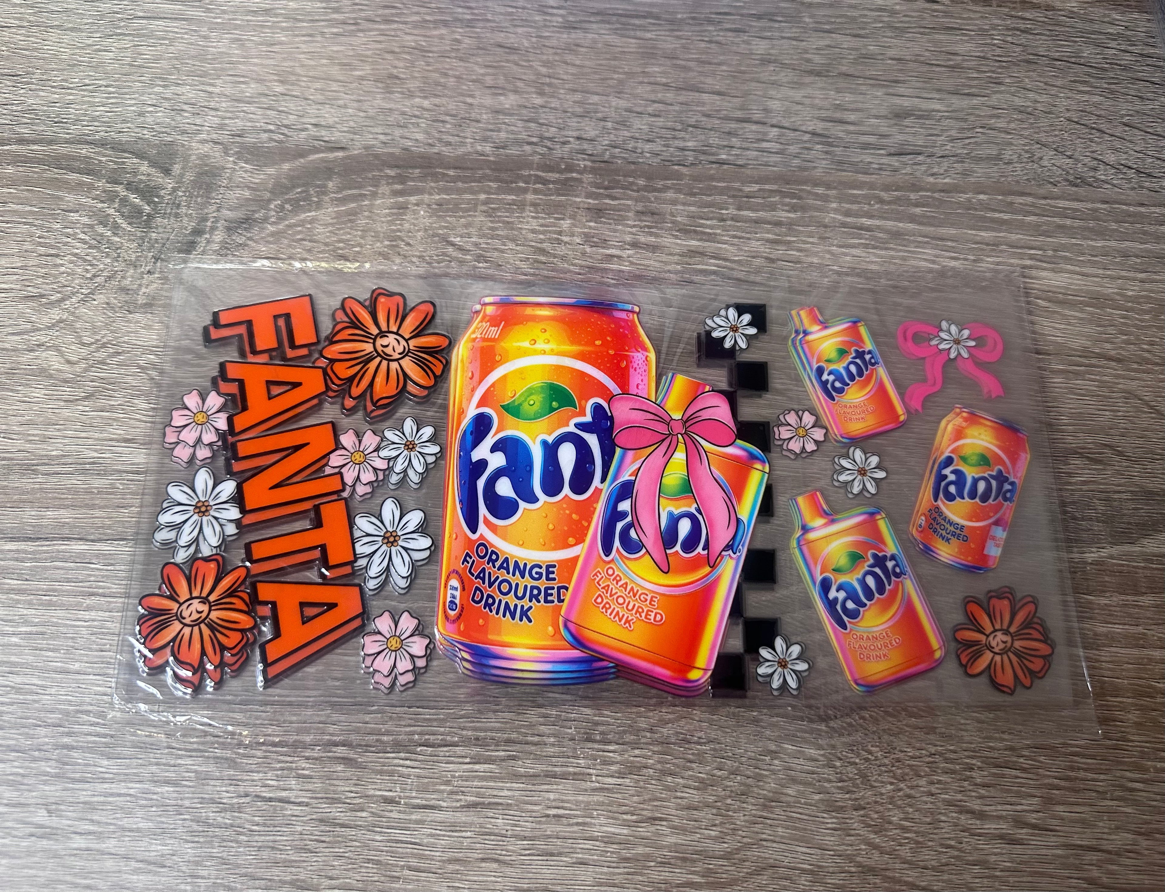 Fanta 16oz UV DTF wrap
