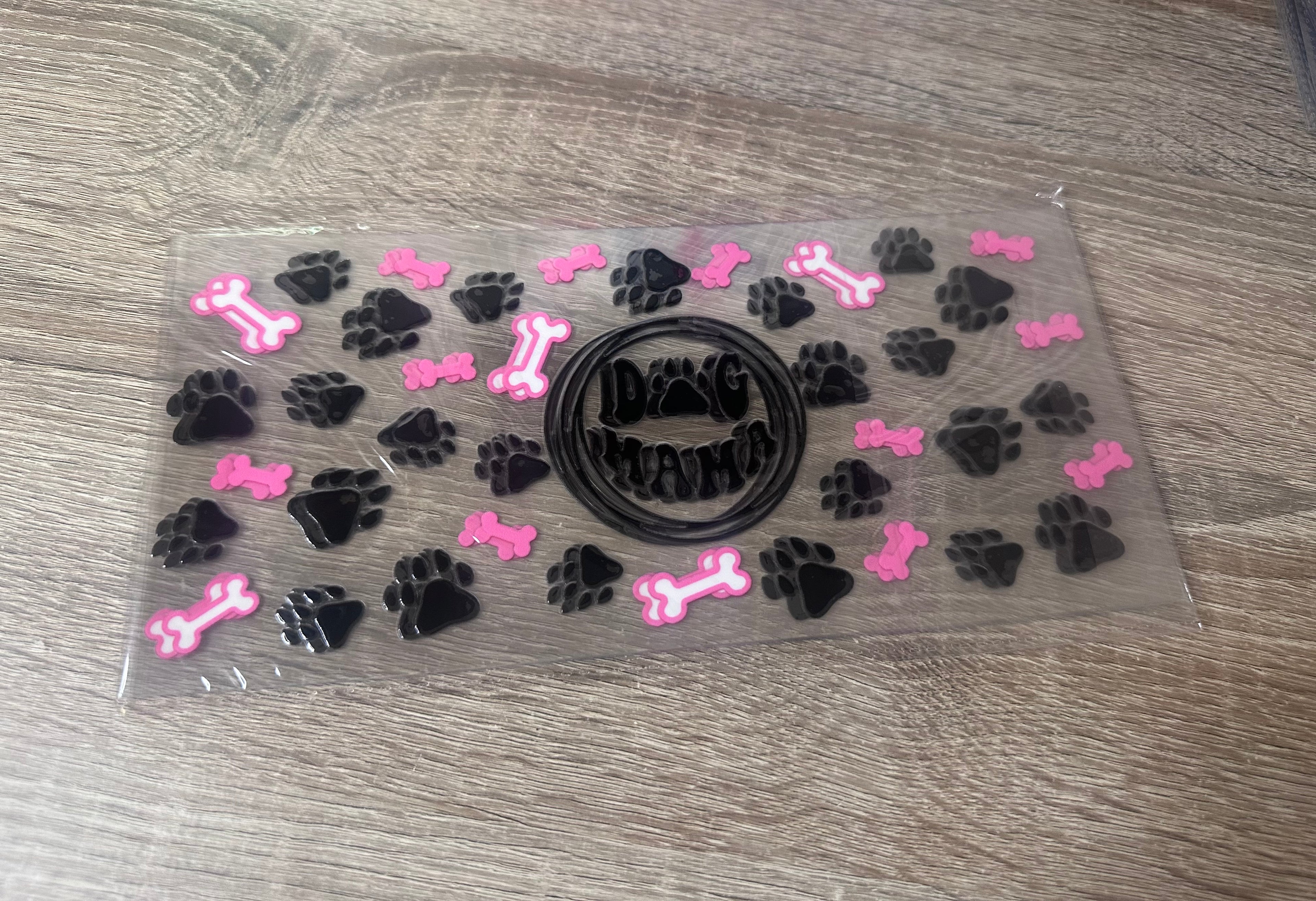 Dog mama 16oz UV DTF wrap