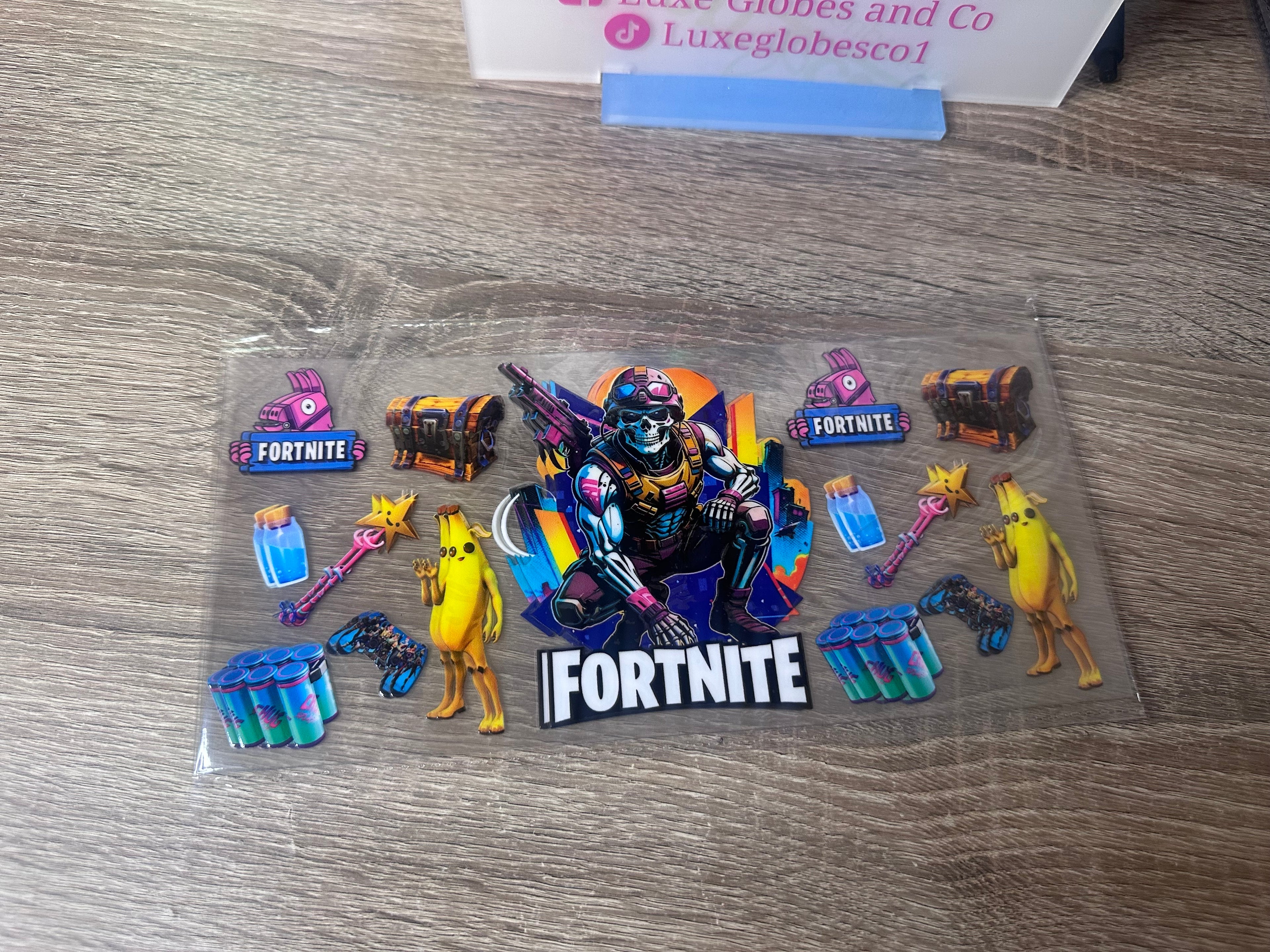 Fortnite 16oz UV DTF wrap
