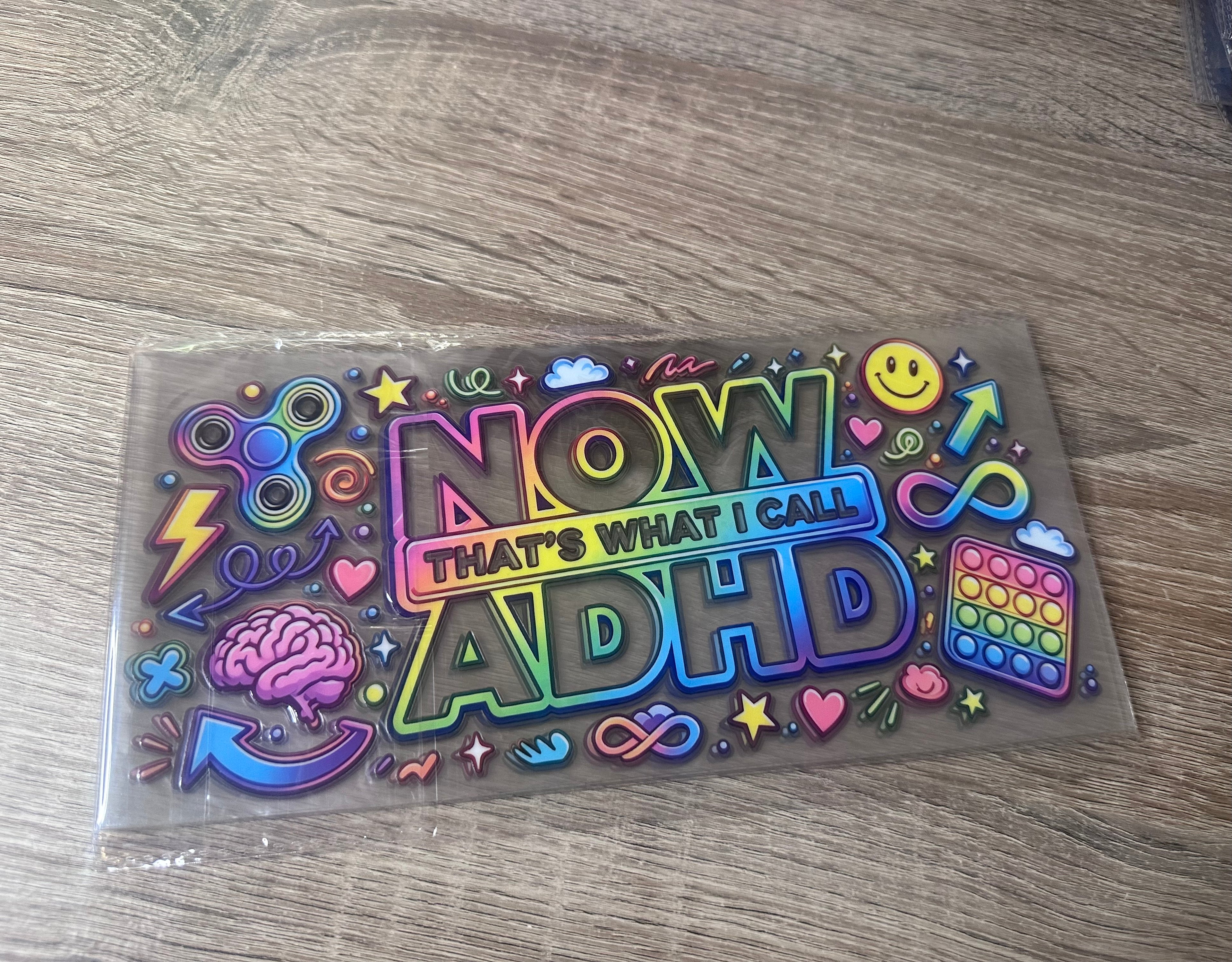 ADHD 16oz UV DTF wrap