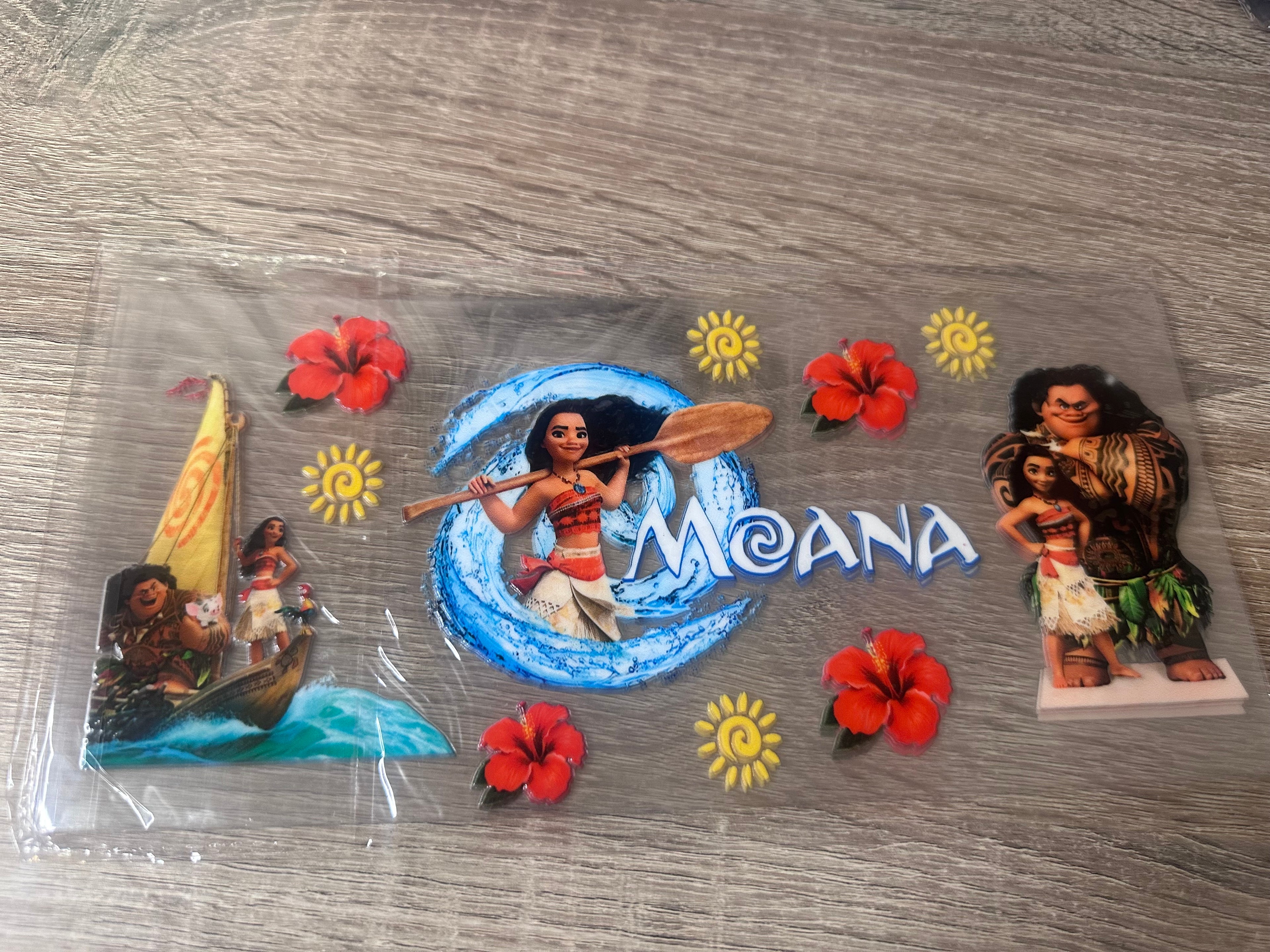 Moana 16oz UV DTF wrap