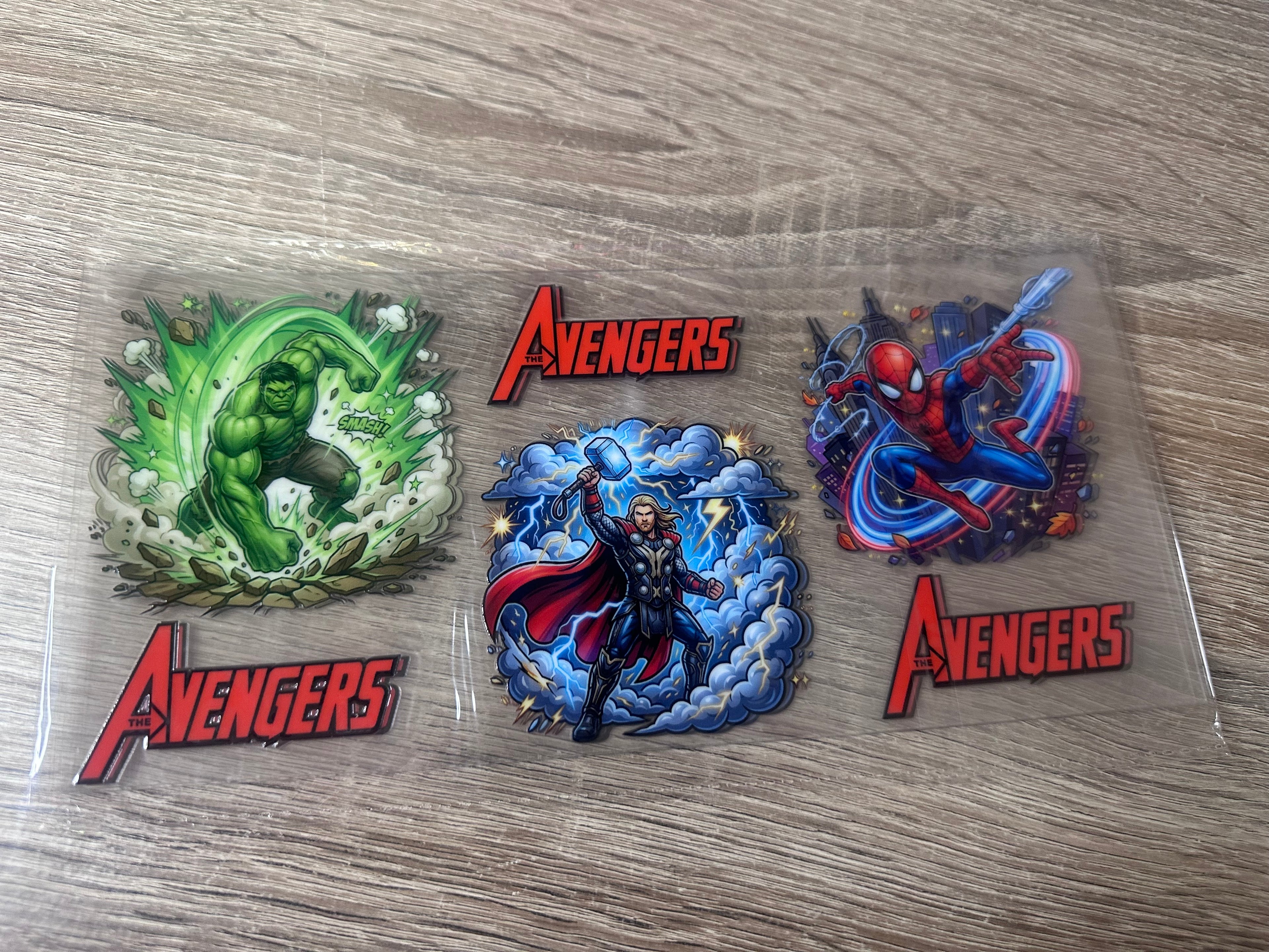 Avengers 16oz UV DTF wrap