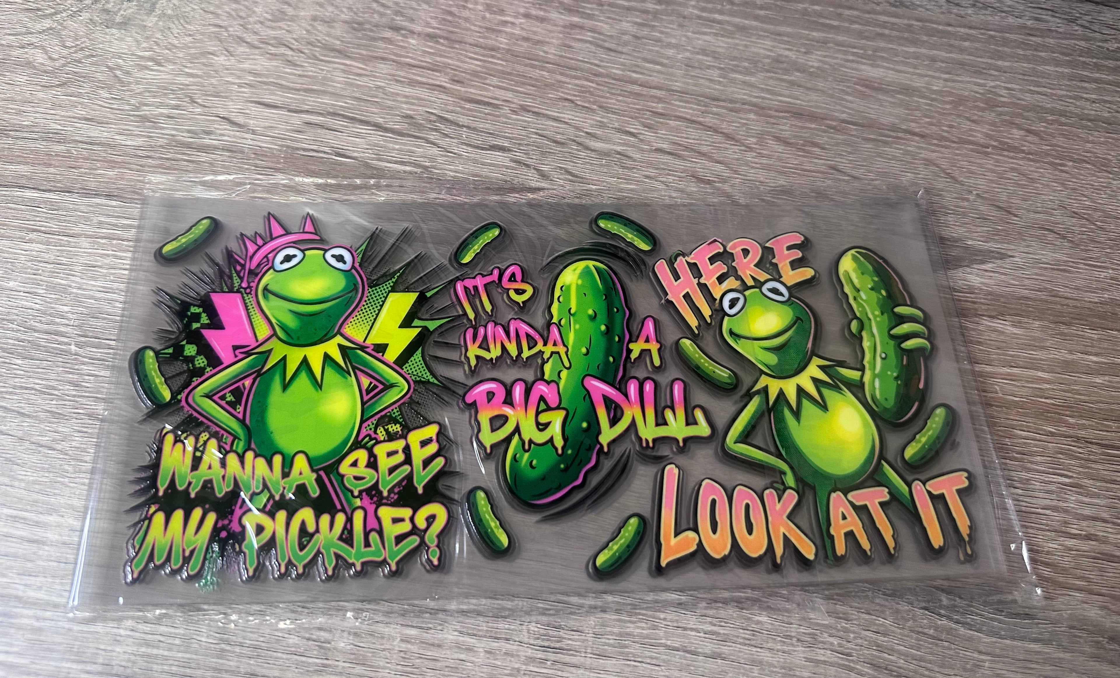 Kermit 16oz UV DTF wrap