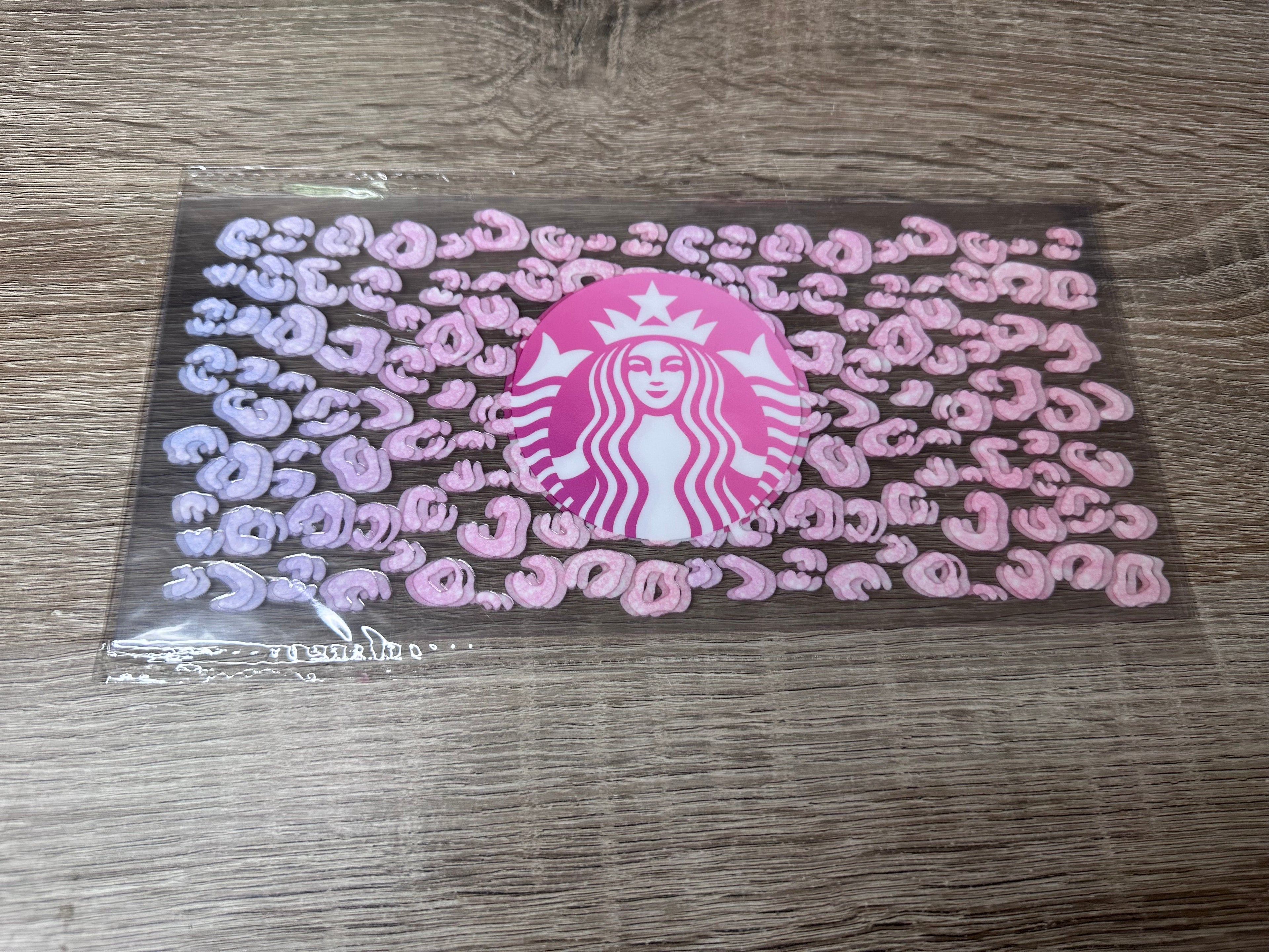Starbucks 16oz UV DTF wrap