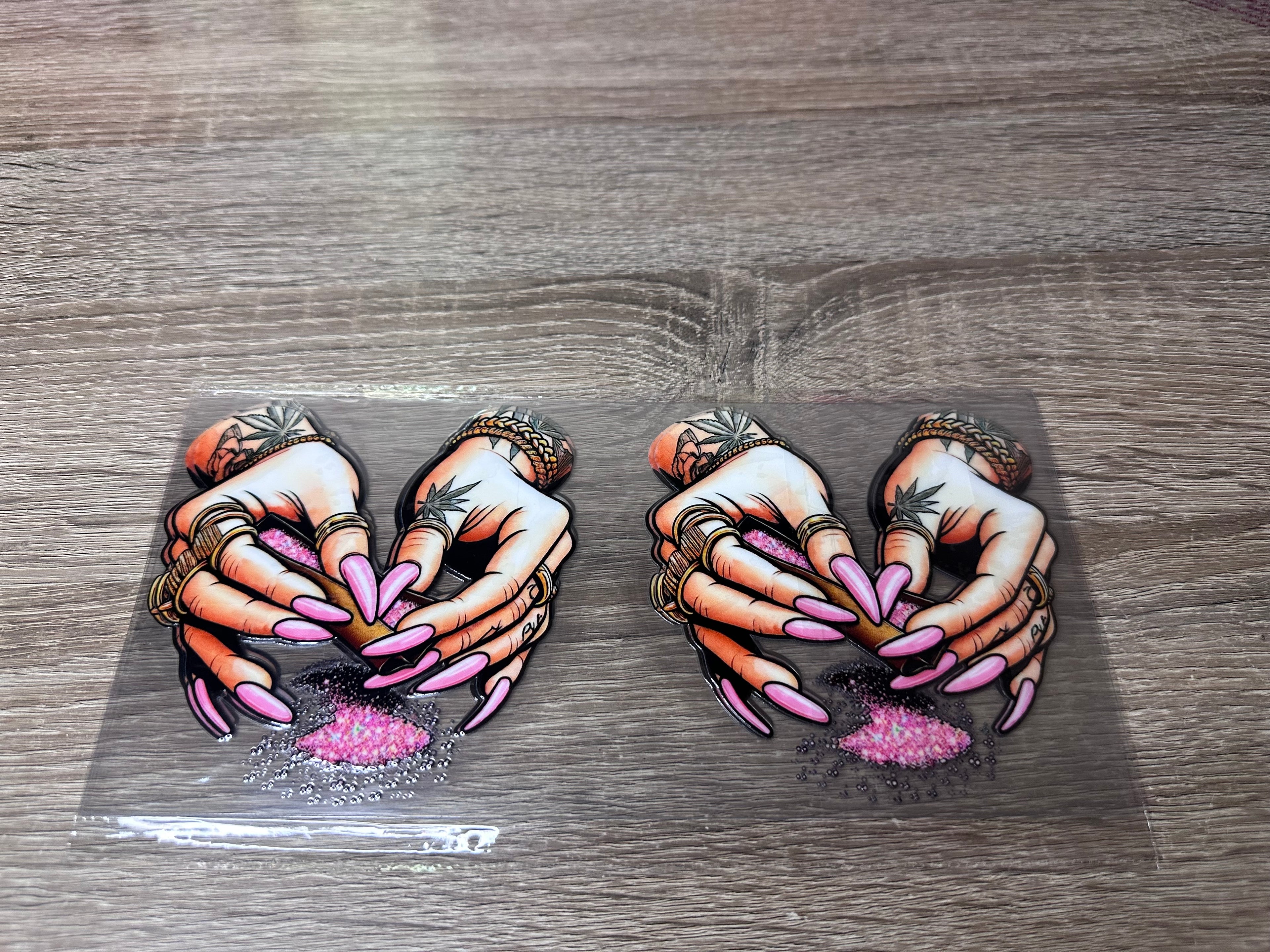 Manicured nails 16oz UV DTF wrap