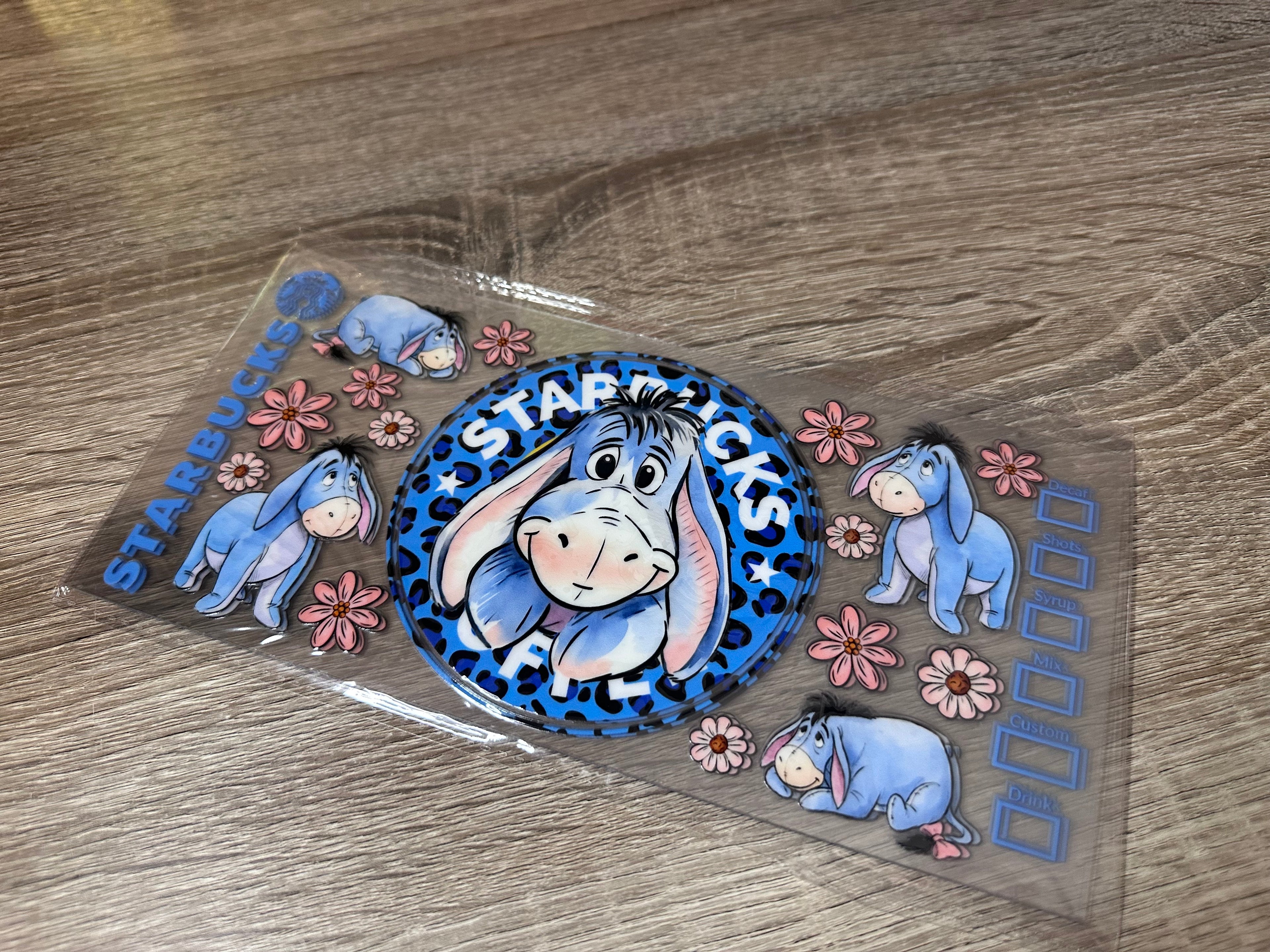 Eeyore 16oz UV DTF wrap