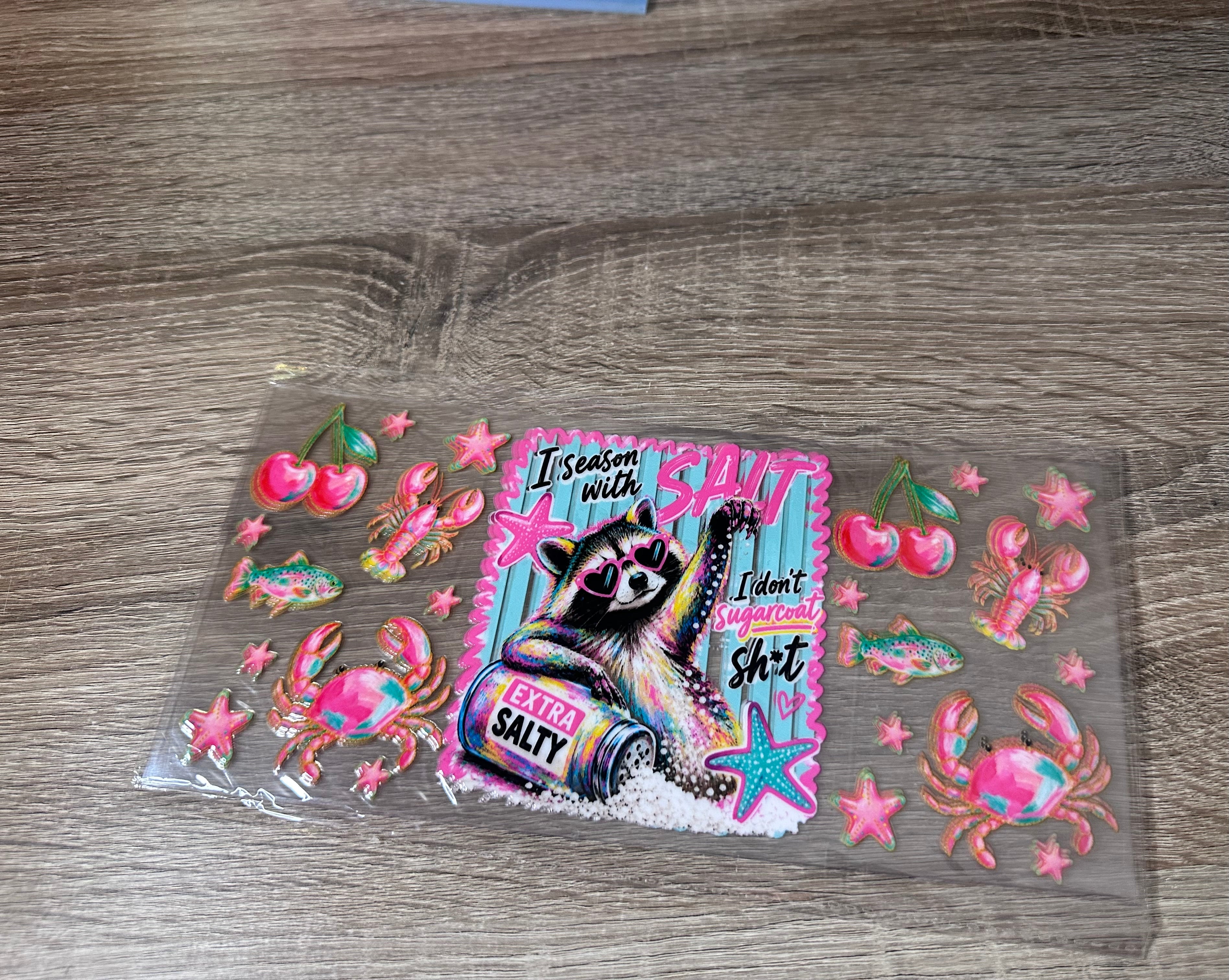 I season with salt… 16oz UV DTF wrap