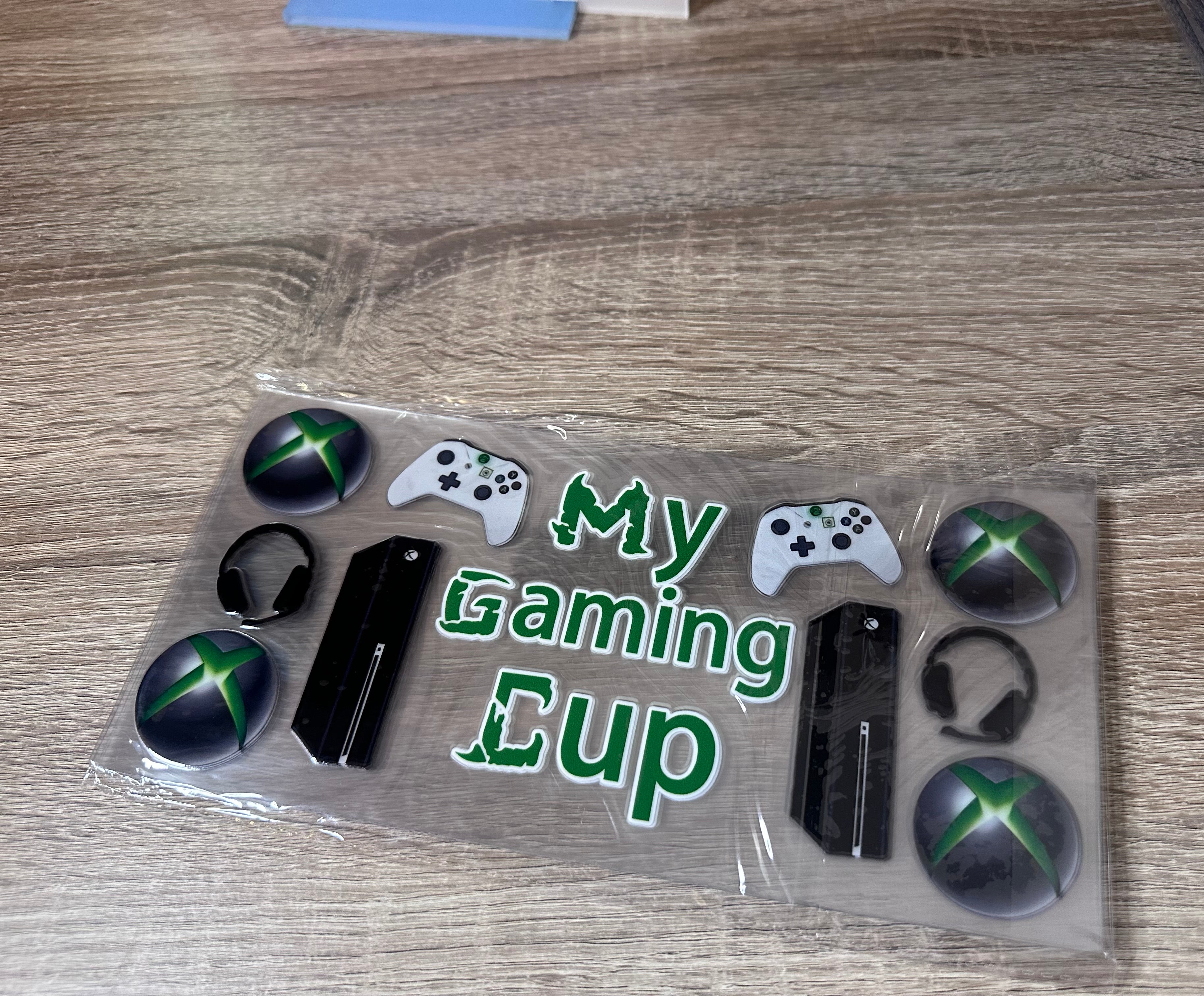 Xbox ‘my gaming cup’ 16oz UV DTF wrap
