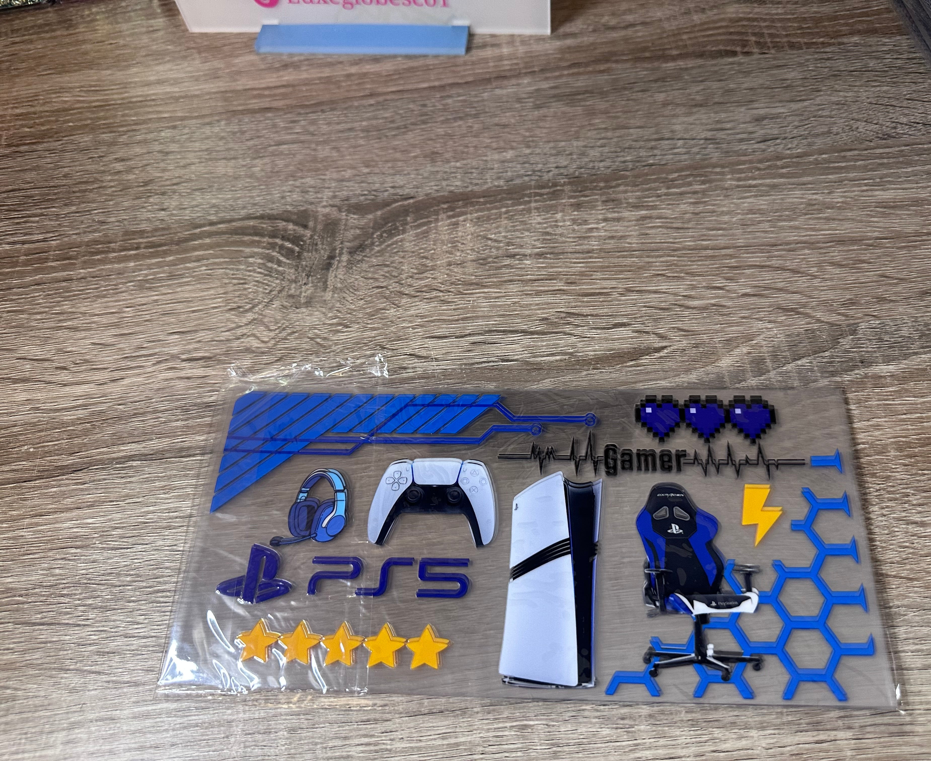 PlayStation gaming 16oz UV DTF wrap