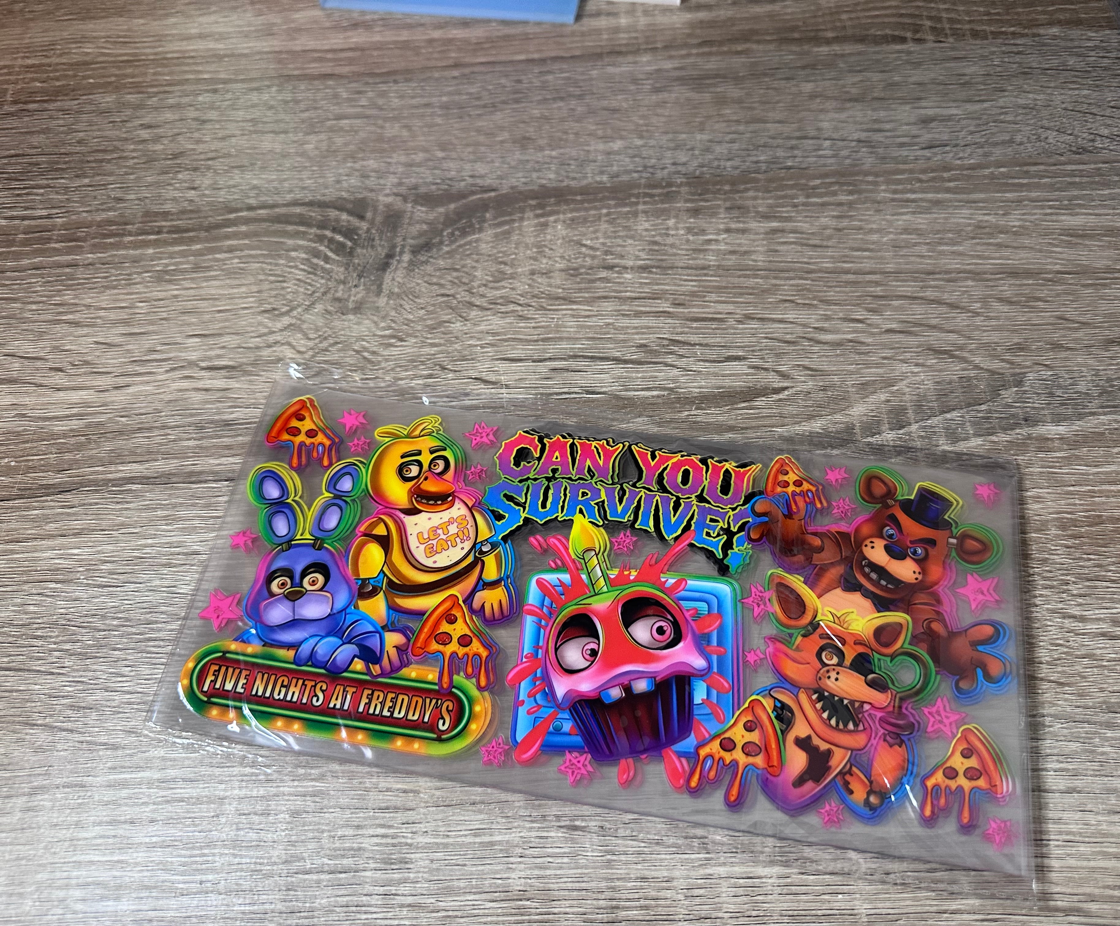 Five nights at Freddy’s 16oz UV DTF wrap