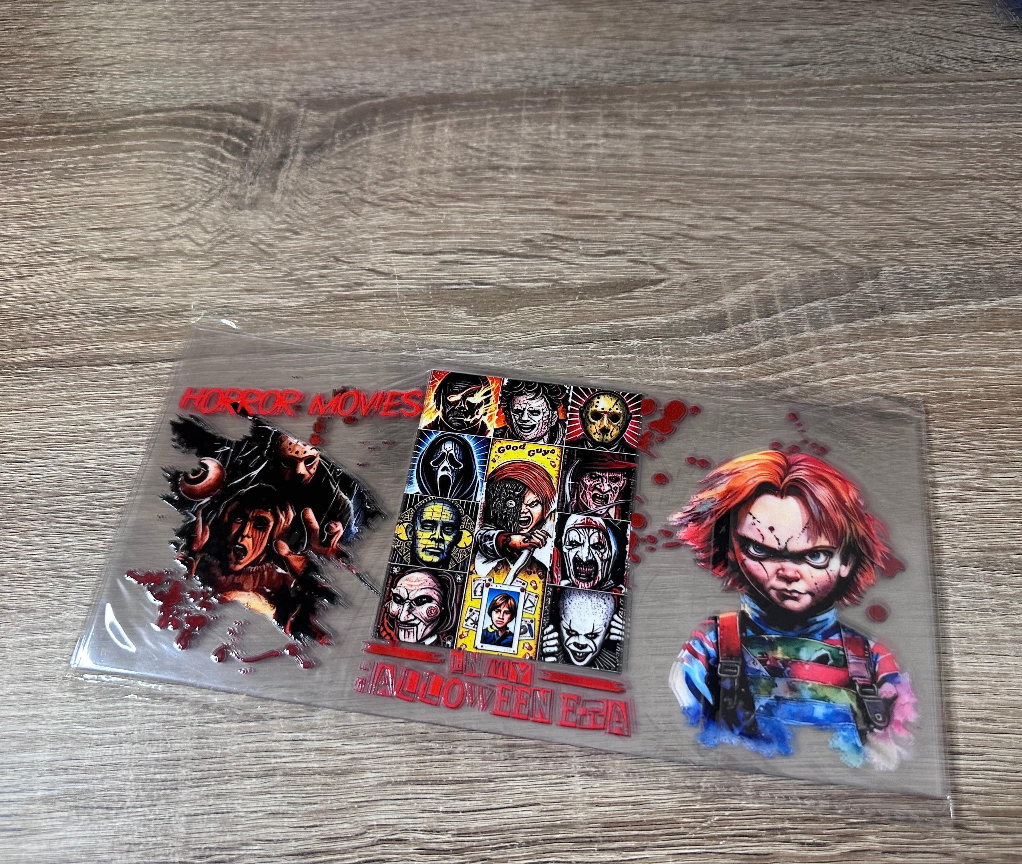 Horror movies 16oz UV DTF wrap