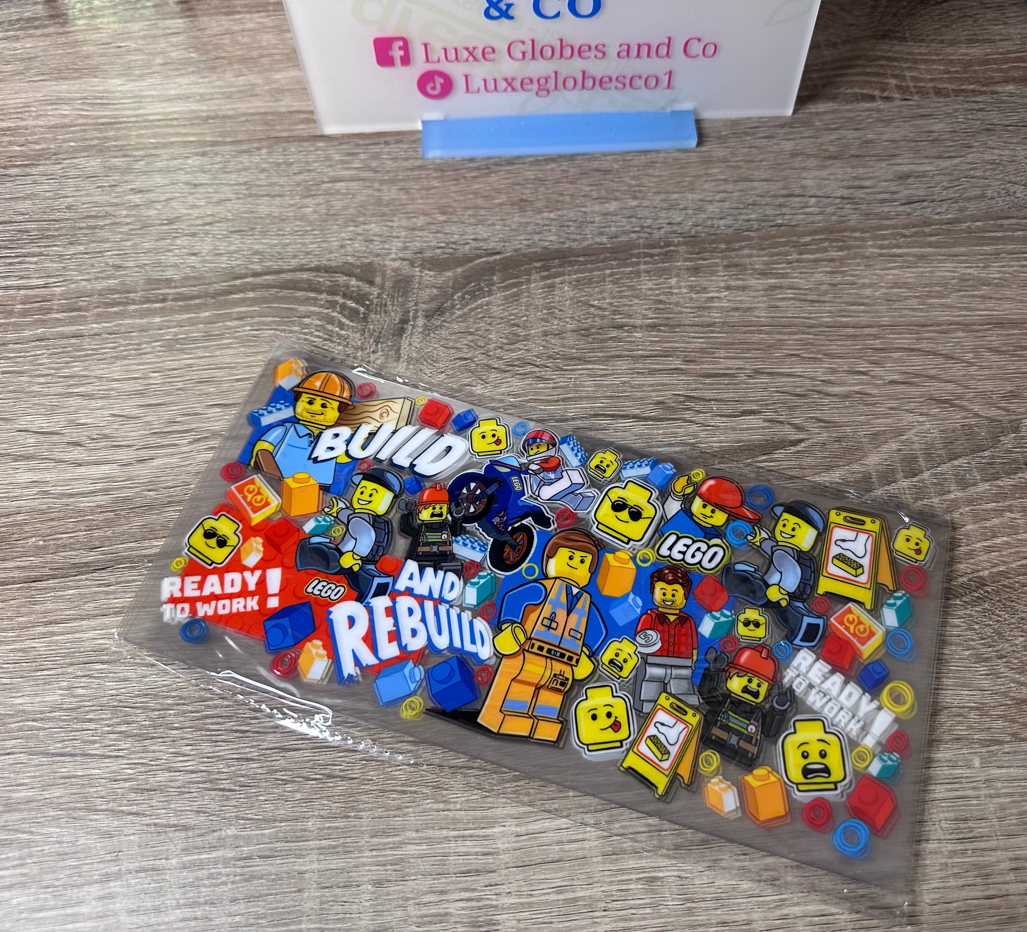 Lego 16oz UV DTF wrap