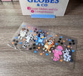 Bluey and friends 16oz UV DTF wrap