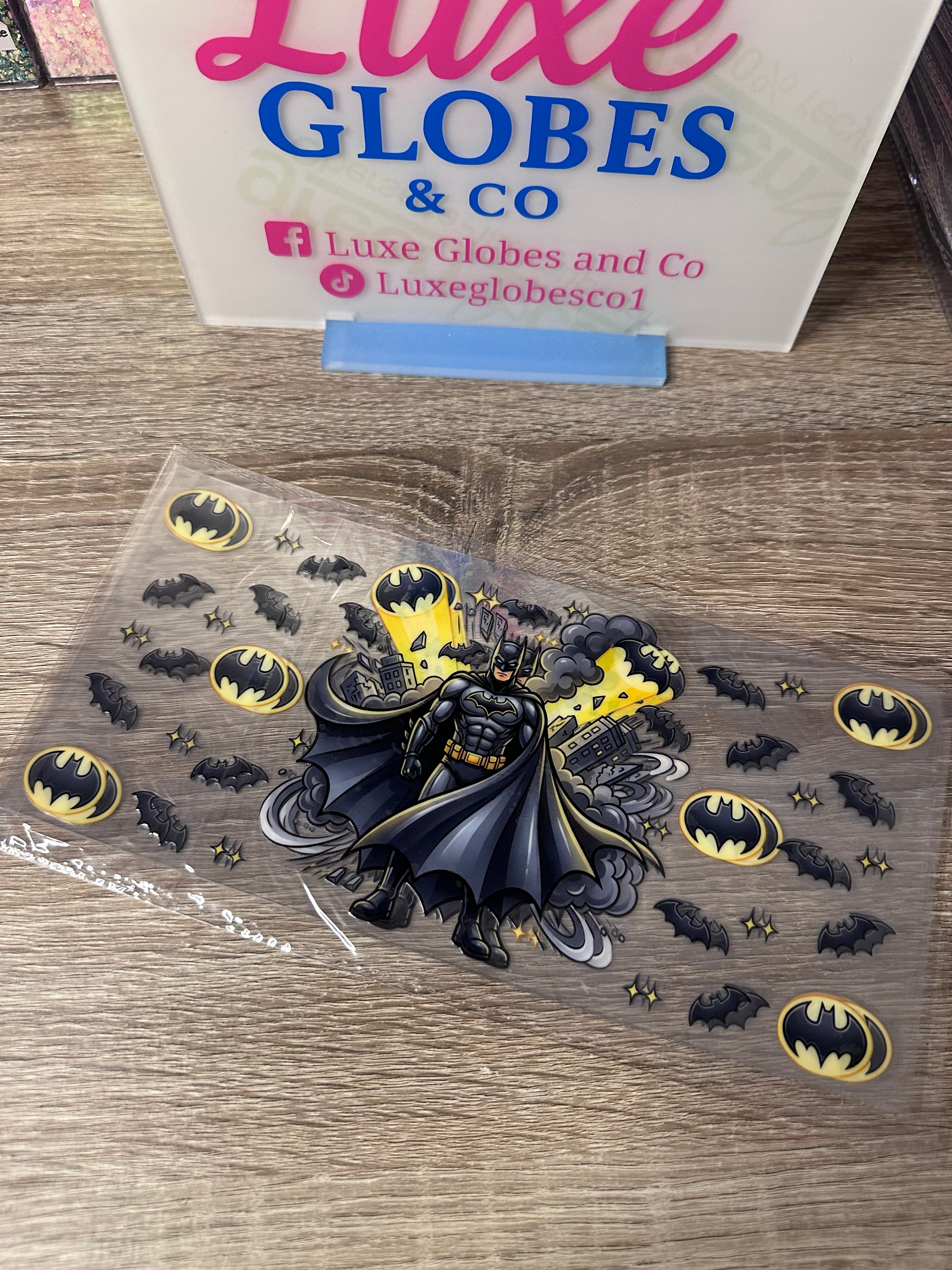 Batman 16oz UV DTF wrap