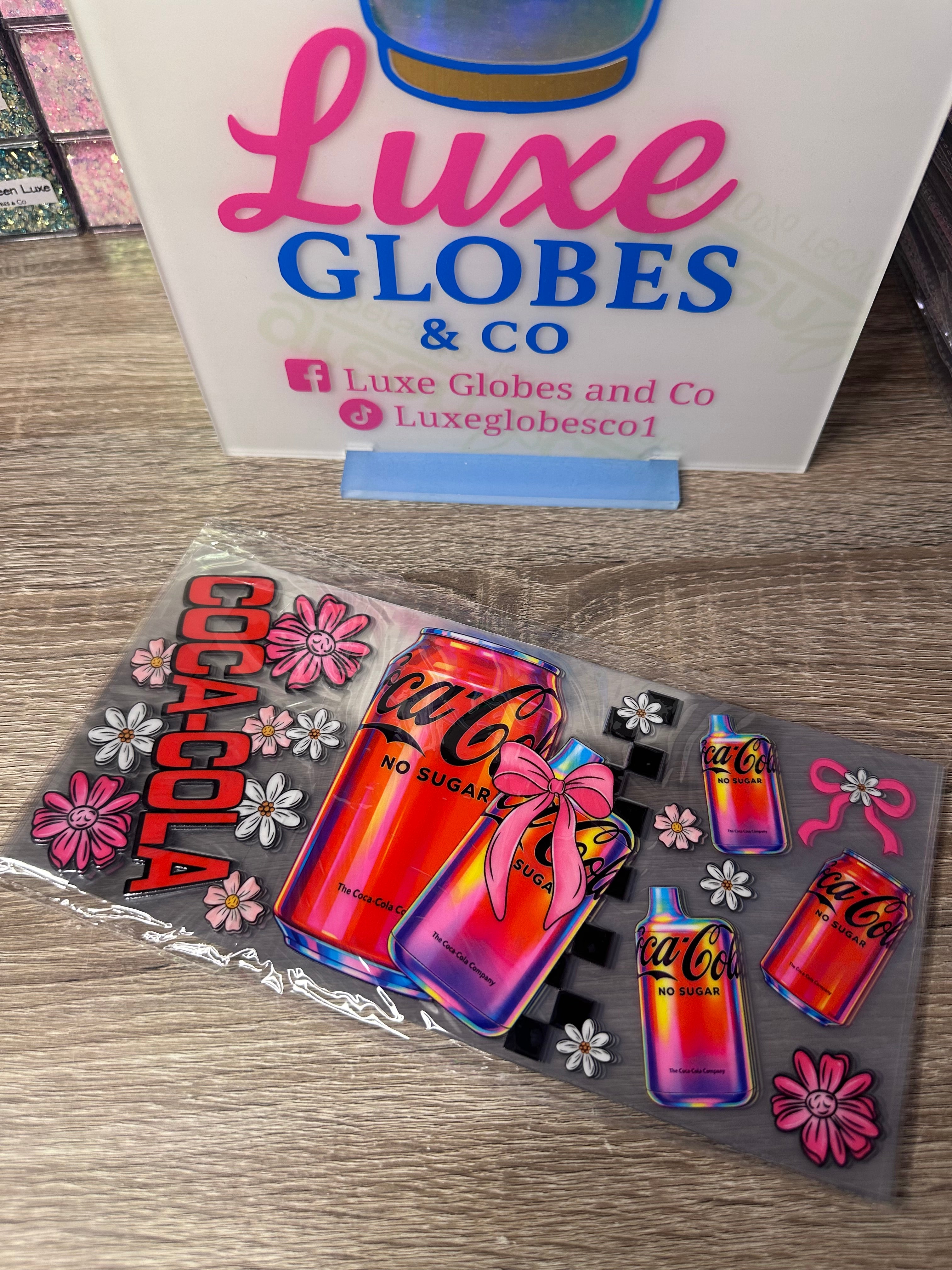 Coca Cola and vape 16oz UV DTF wrap