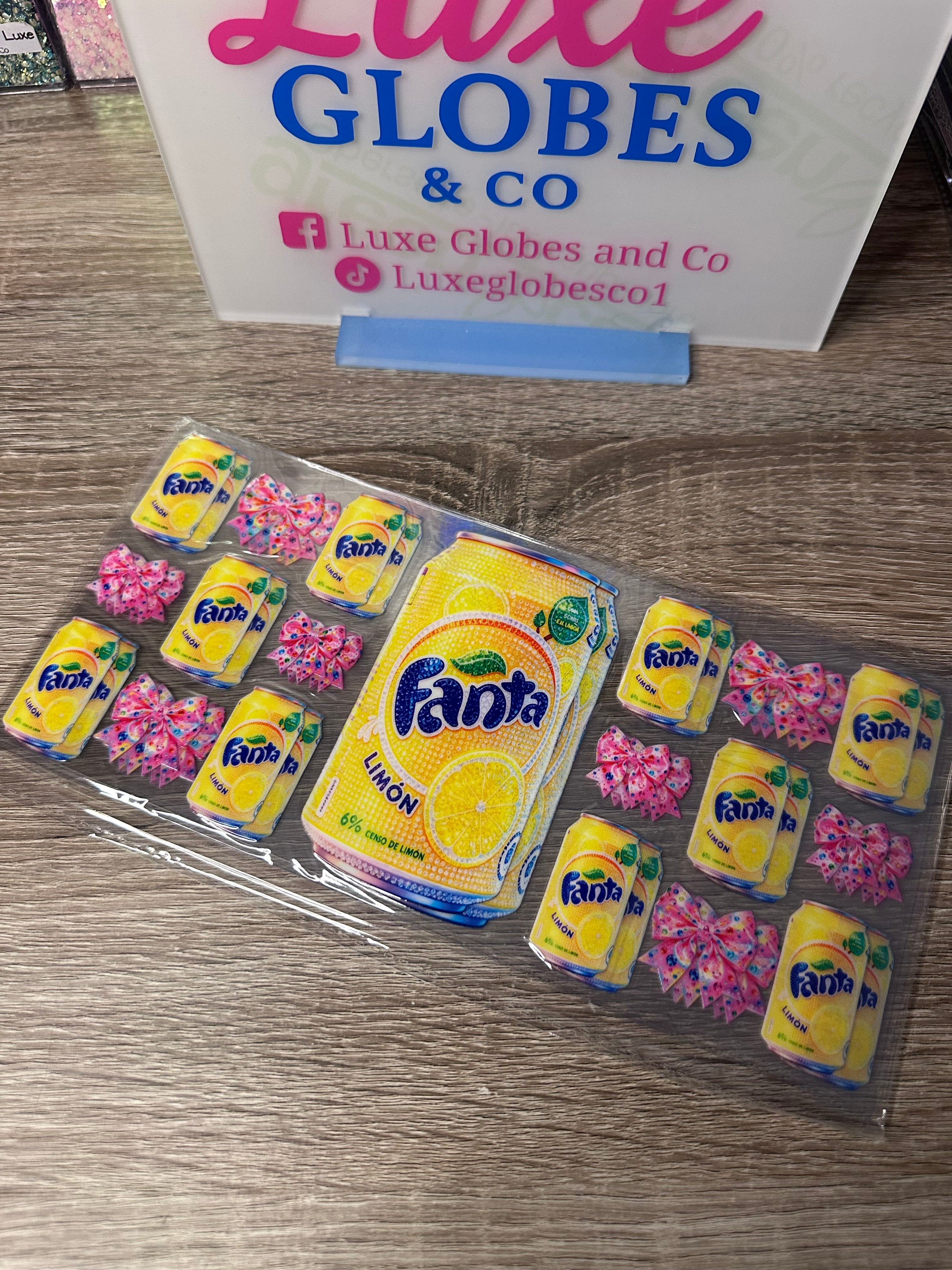 Fanta lemon 16oz UV DTF wrap