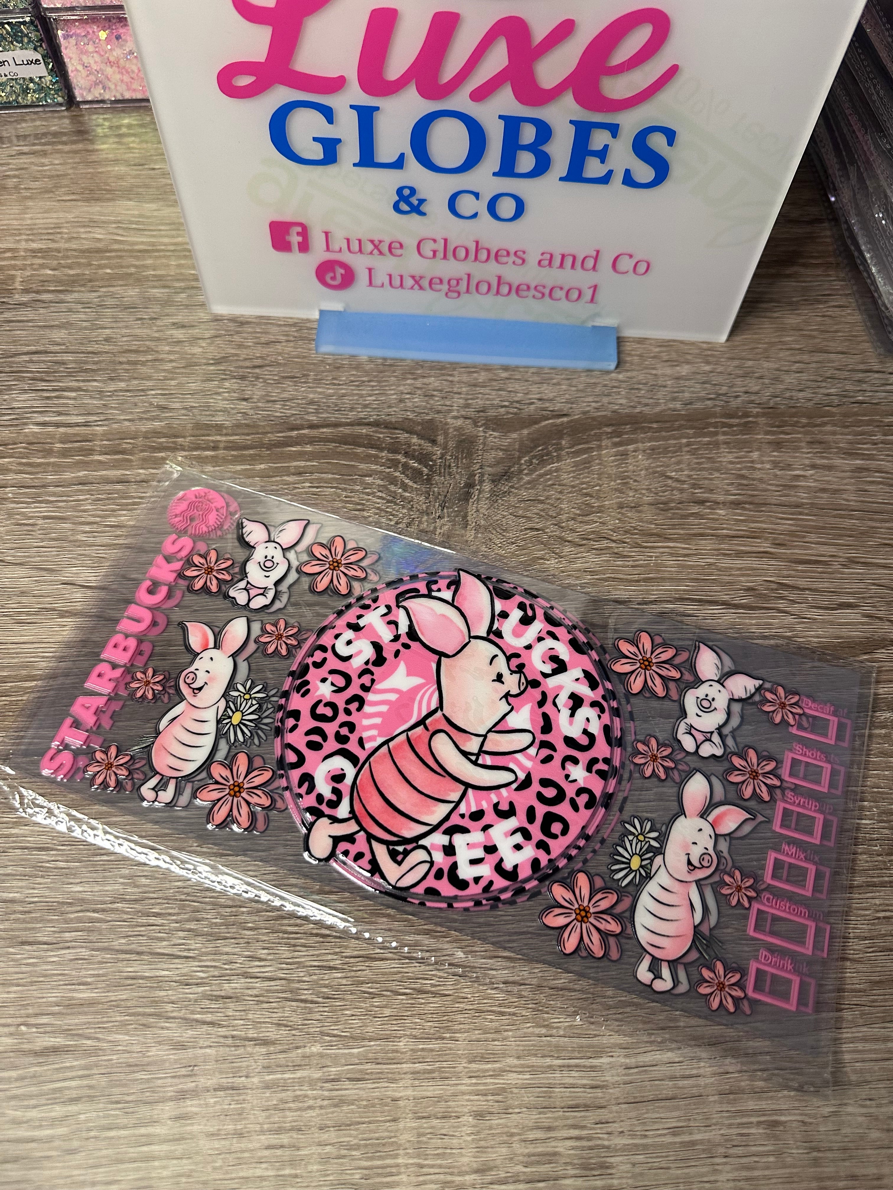 Piglet 16oz UV DTF wrap